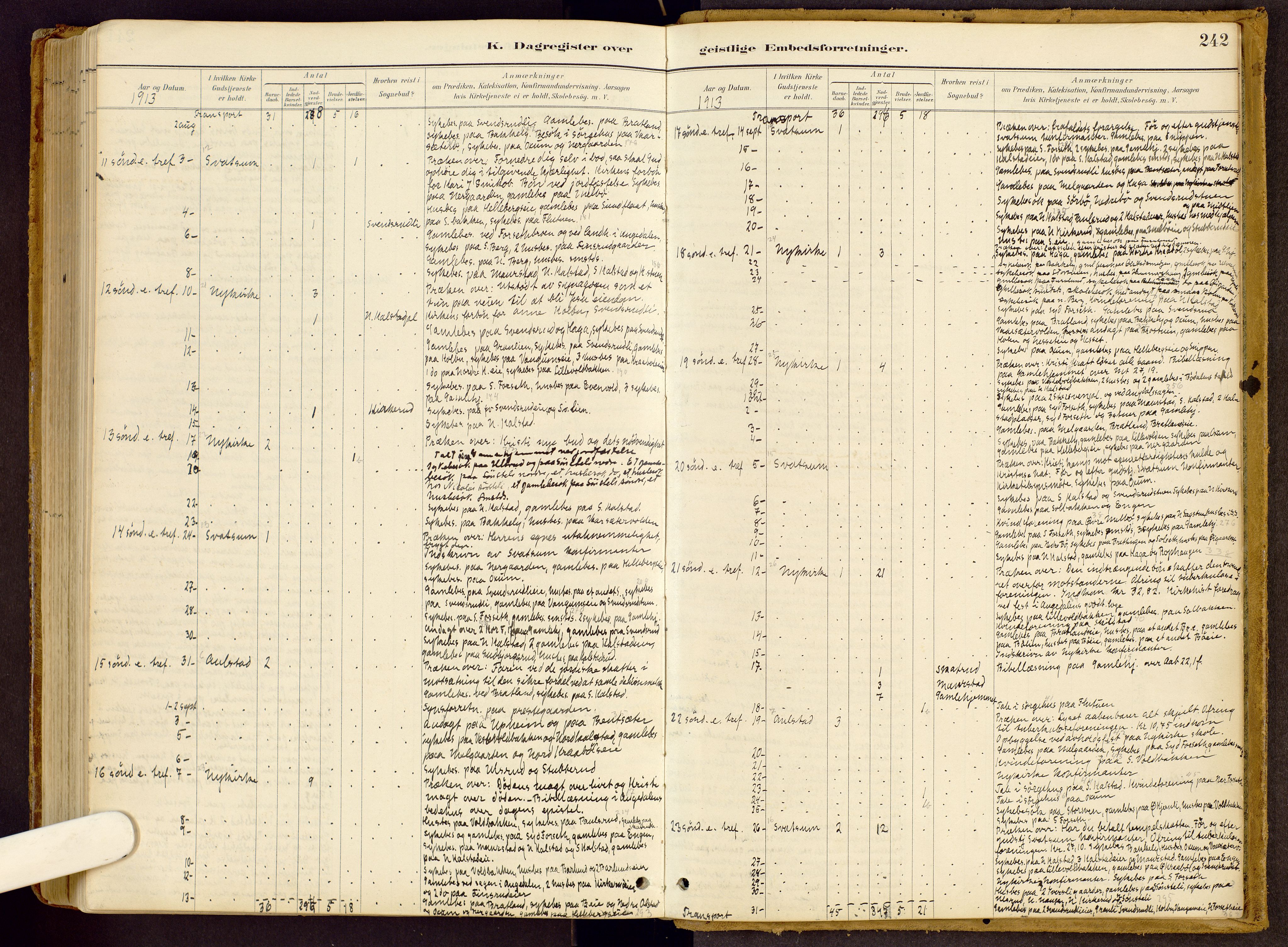 Vestre Gausdal prestekontor, AV/SAH-PREST-094/H/Ha/Haa/L0002: Ministerialbok nr. 2, 1887-1918, s. 242