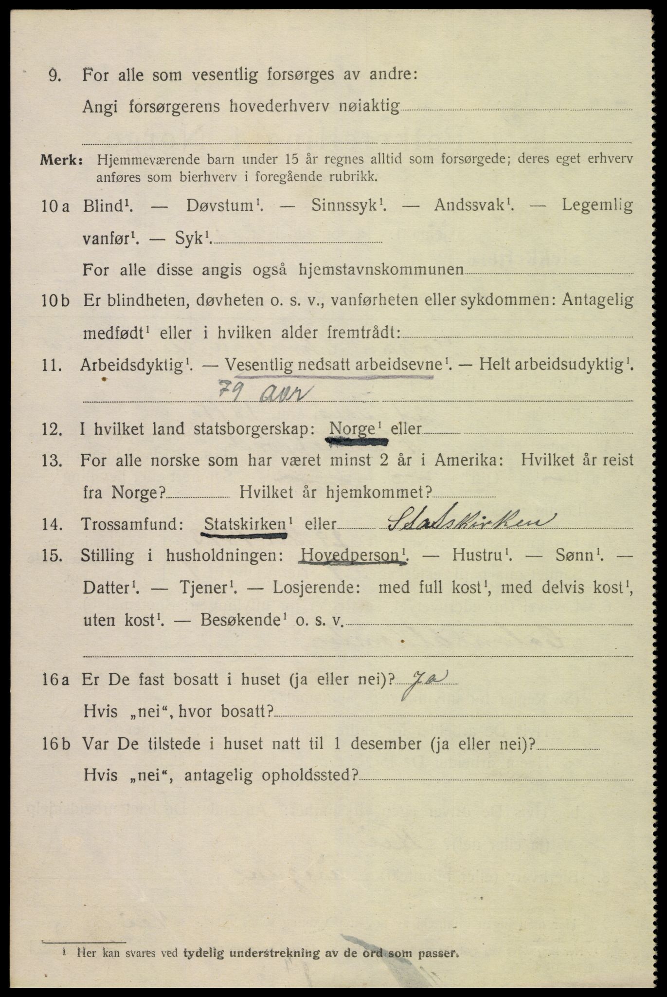 SAK, Folketelling 1920 for 1004 Flekkefjord kjøpstad, 1920, s. 2107