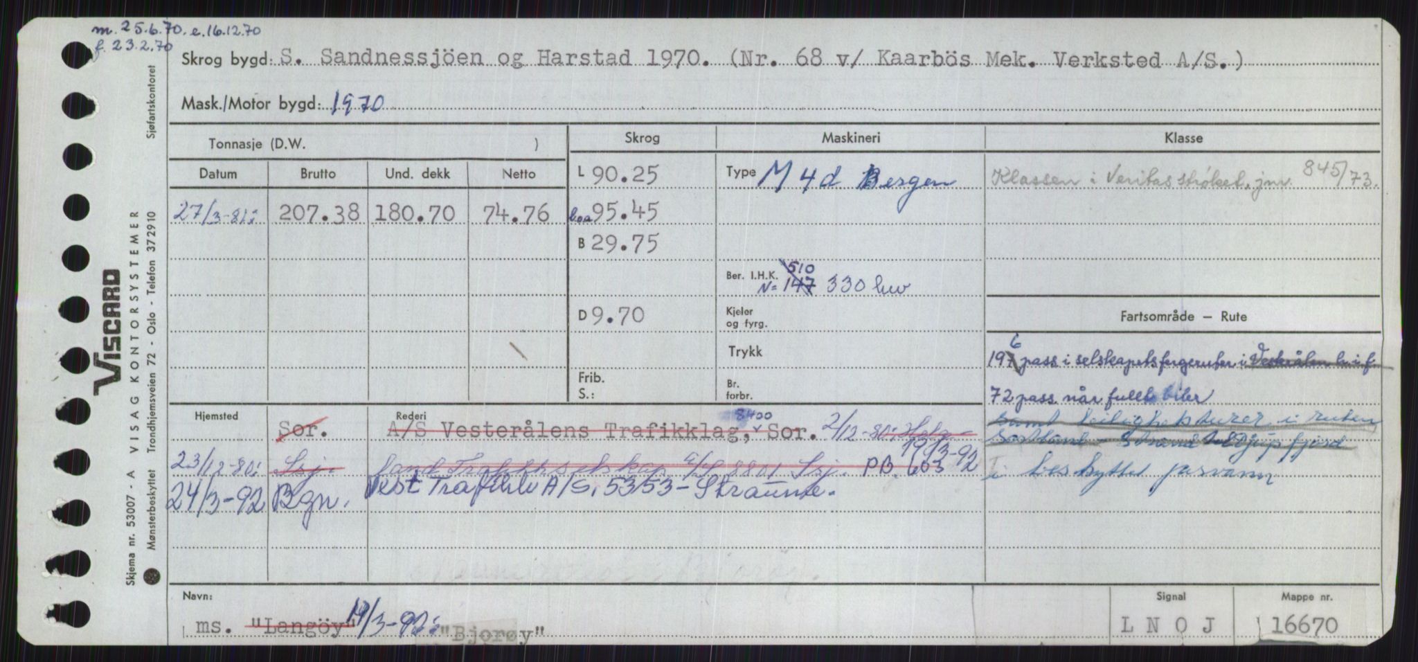 Sjøfartsdirektoratet med forløpere, Skipsmålingen, RA/S-1627/H/Ha/L0001/0001: Fartøy, A-Eig / Fartøy A-Bjøn, s. 955