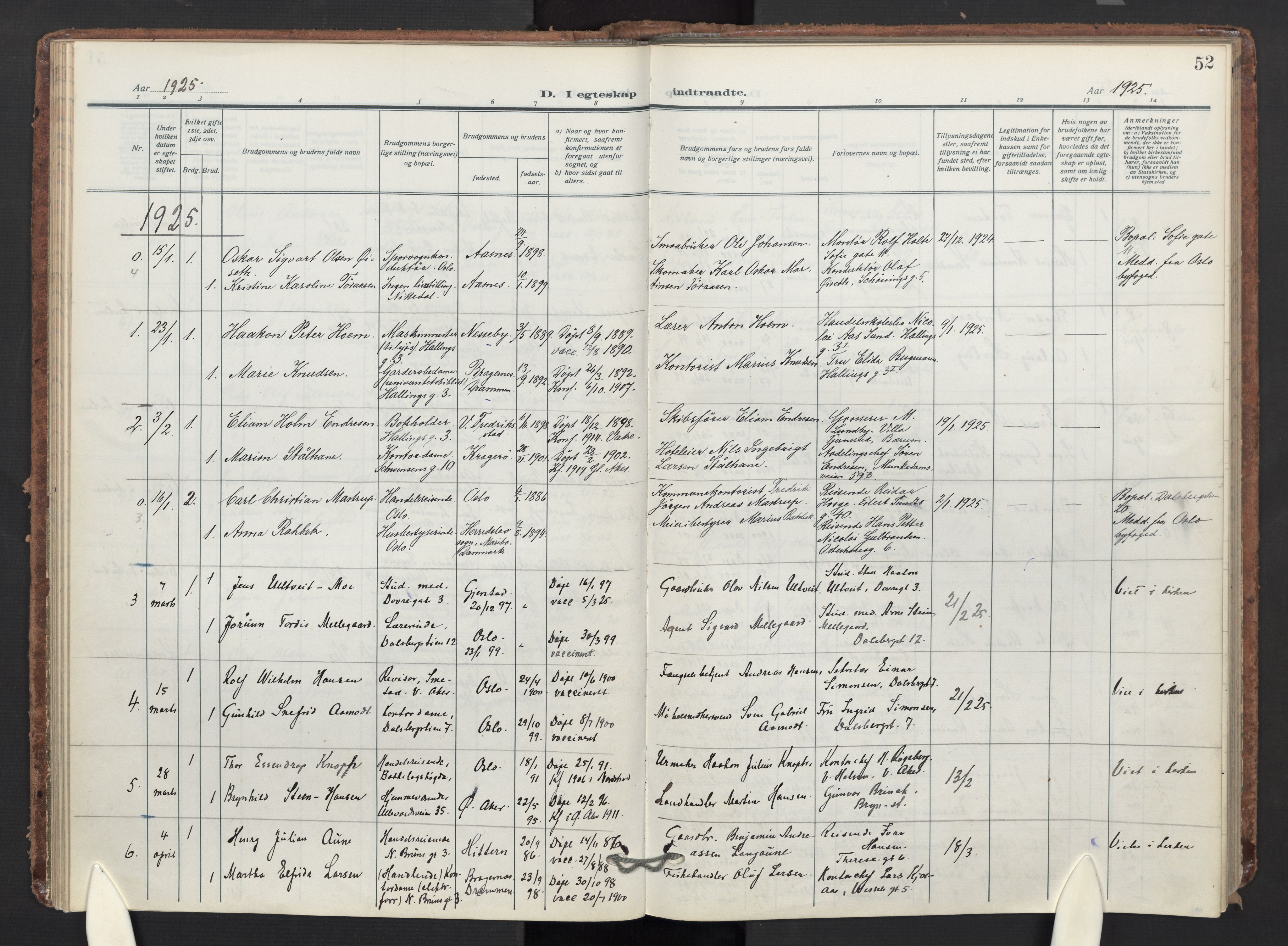 Markus prestekontor Kirkebøker, AV/SAO-A-10830/F/L0003: Ministerialbok nr. 3, 1917-1942, s. 52