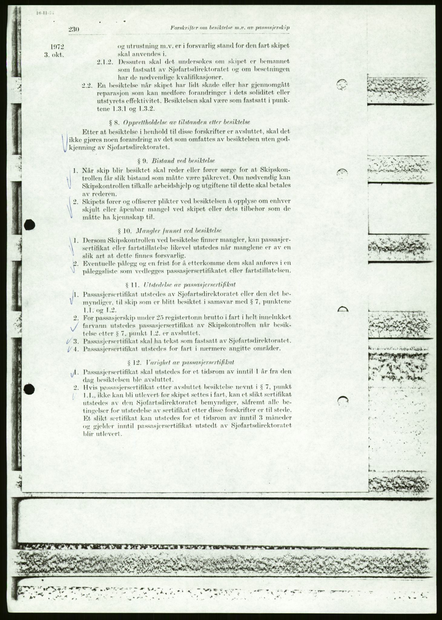 Sjøfartsdirektoratet med forløpere, generelt arkiv, AV/RA-S-1407/D/Du/Duc/L0642/0001: Skipskontrollen - Forskrifter / Forskrift om utleiebåter (2 mapper), 1978-1987, s. 123