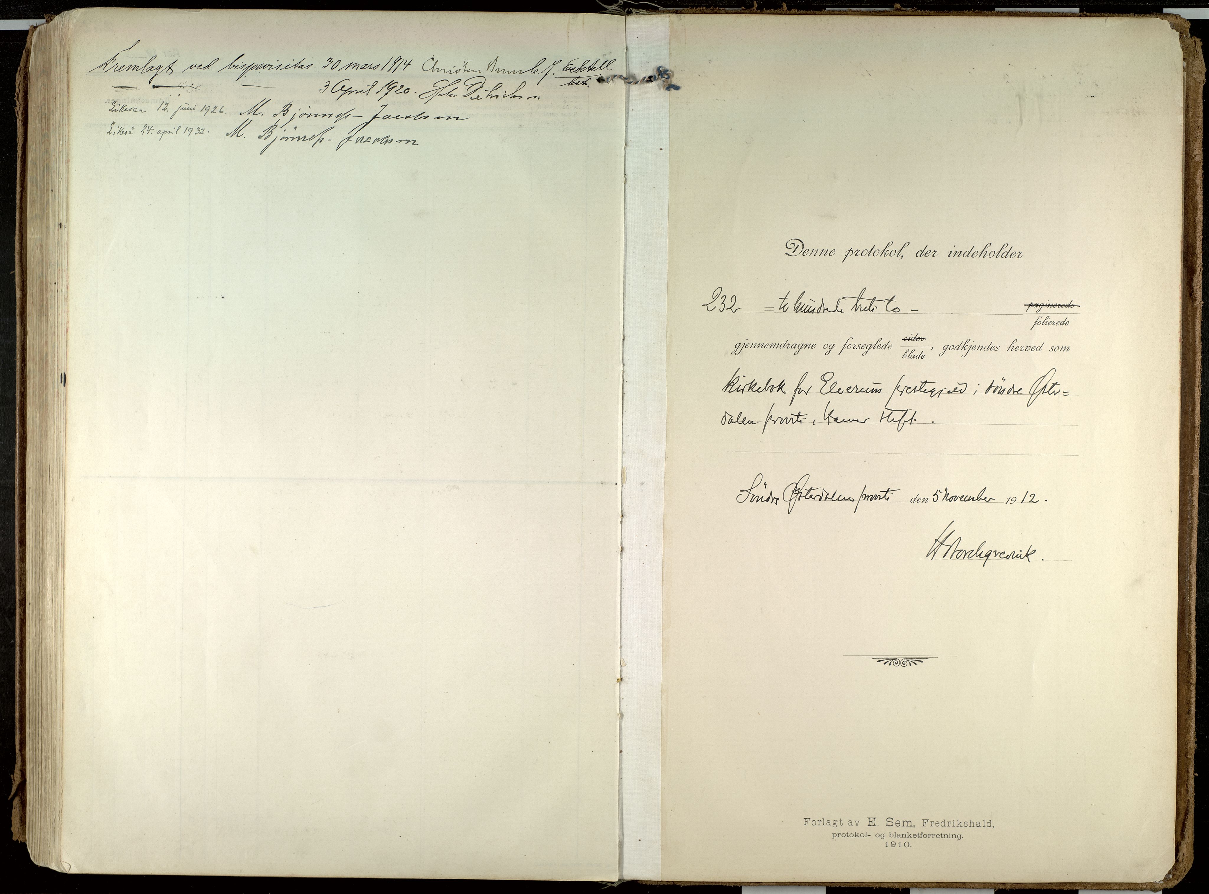 Elverum prestekontor, AV/SAH-PREST-044/H/Ha/Haa/L0021: Ministerialbok nr. 21, 1913-1928