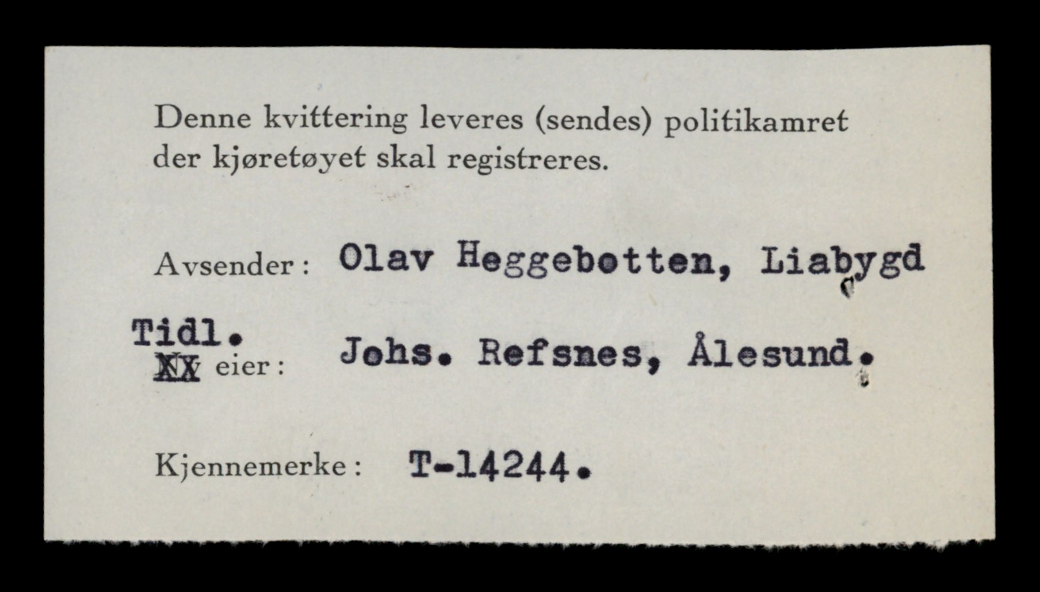 Møre og Romsdal vegkontor - Ålesund trafikkstasjon, AV/SAT-A-4099/F/Fe/L0044: Registreringskort for kjøretøy T 14205 - T 14319, 1927-1998, s. 1151