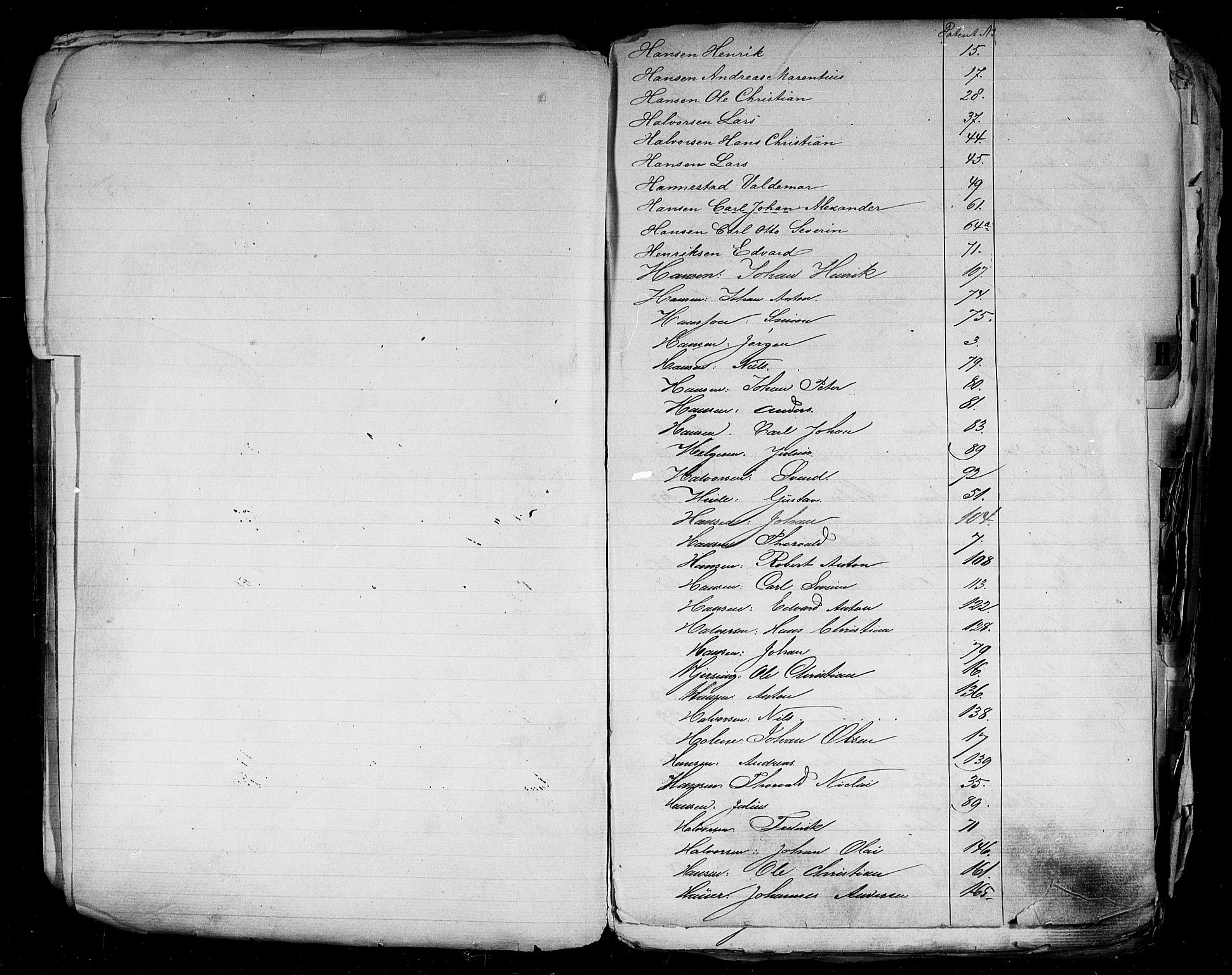 Sarpsborg mønstringskontor, AV/SAO-A-10569c/F/Fa/L0001: Register til annotasjonsrullen, 1860, s. 16