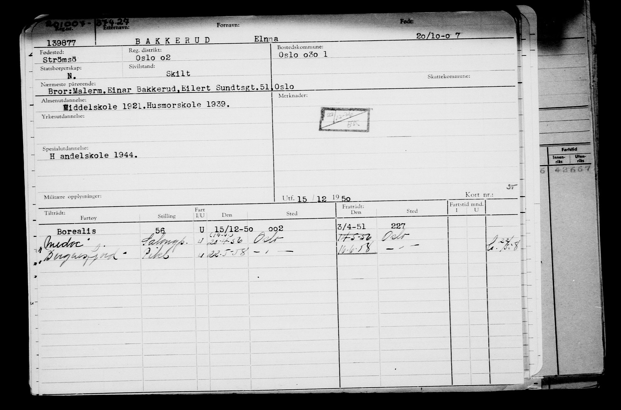 Direktoratet for sjømenn, AV/RA-S-3545/G/Gb/L0073: Hovedkort, 1907, s. 691