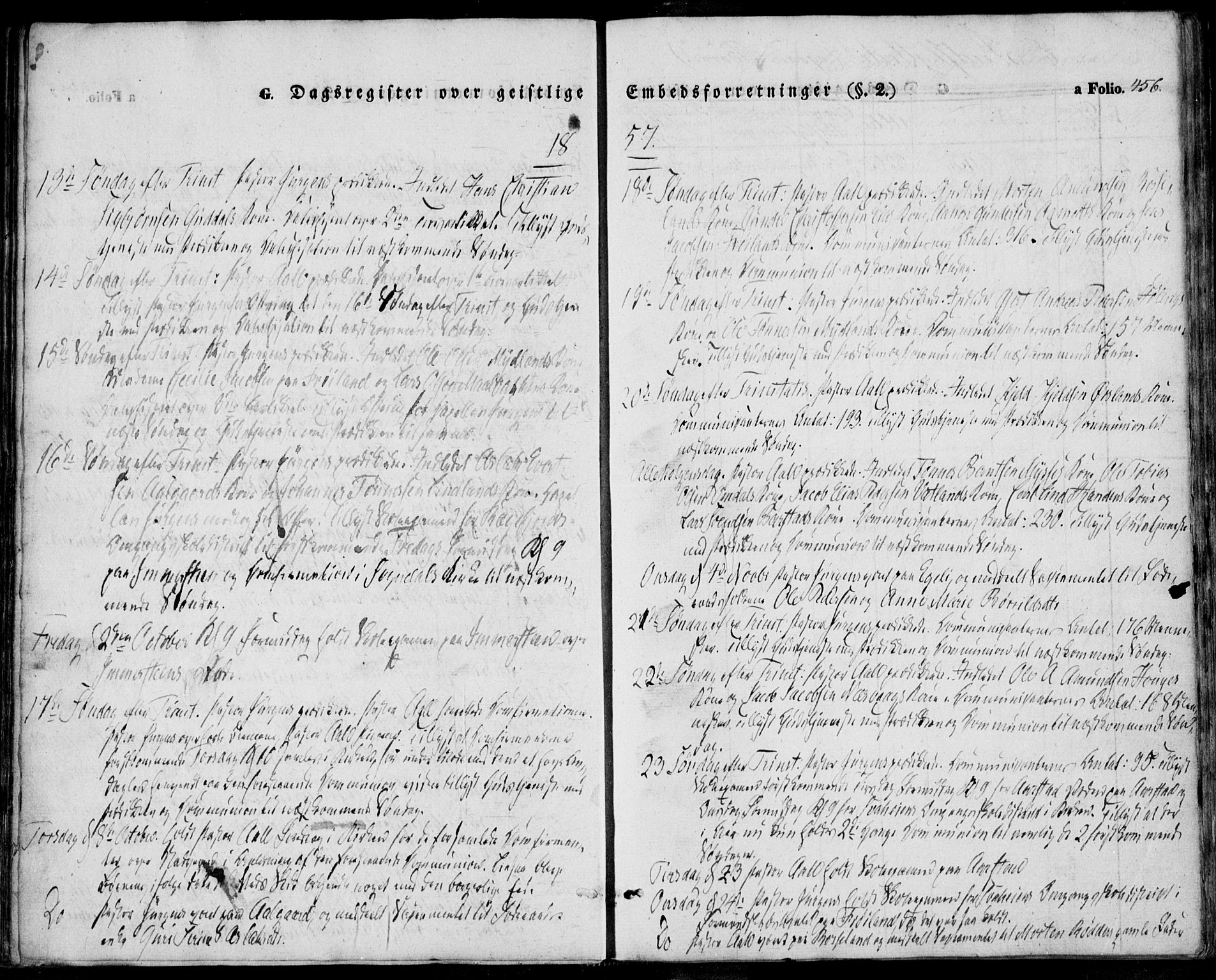 Sokndal sokneprestkontor, AV/SAST-A-101808: Ministerialbok nr. A 8.2, 1842-1857, s. 456