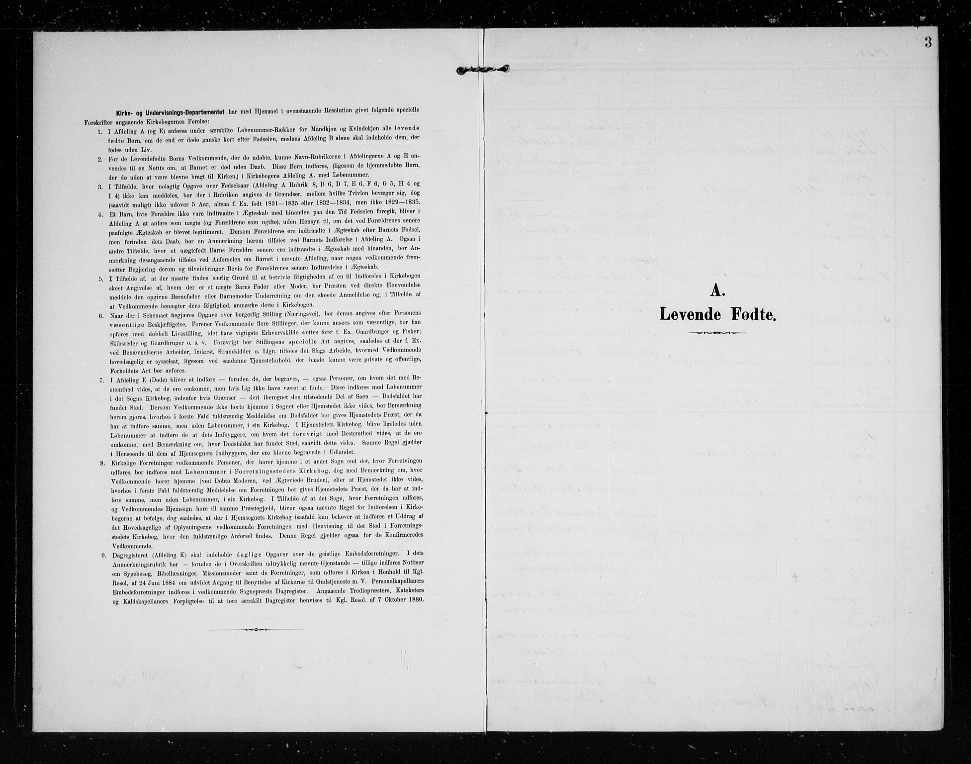 Eidsberg prestekontor Kirkebøker, SAO/A-10905/G/Ga/L0002: Klokkerbok nr. I 2, 1903-1913, s. 3