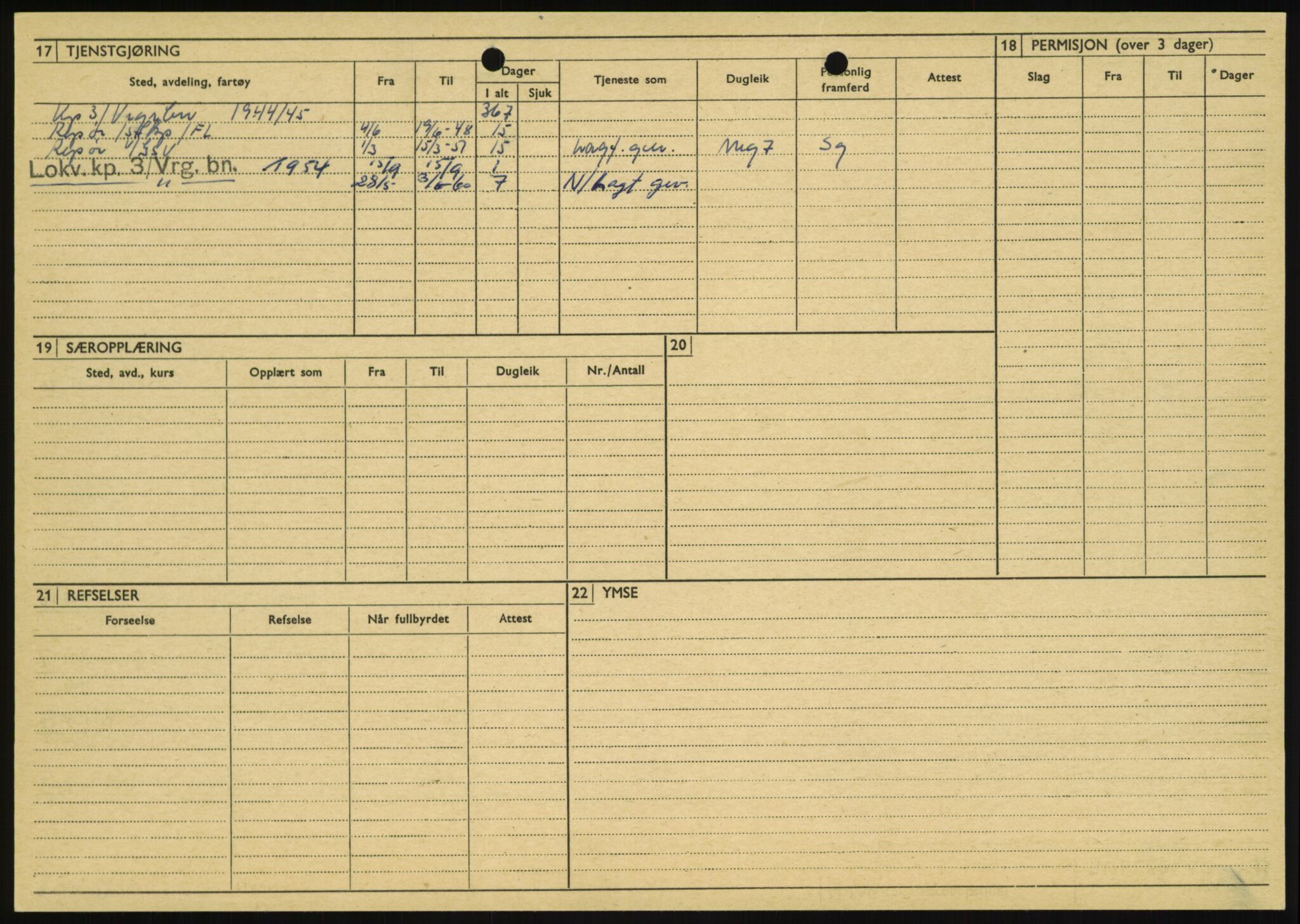 Forsvaret, Varanger bataljon, AV/RA-RAFA-2258/1/D/L0446: Rulleblad for menige født 1917-1919, 1917-1919, s. 497