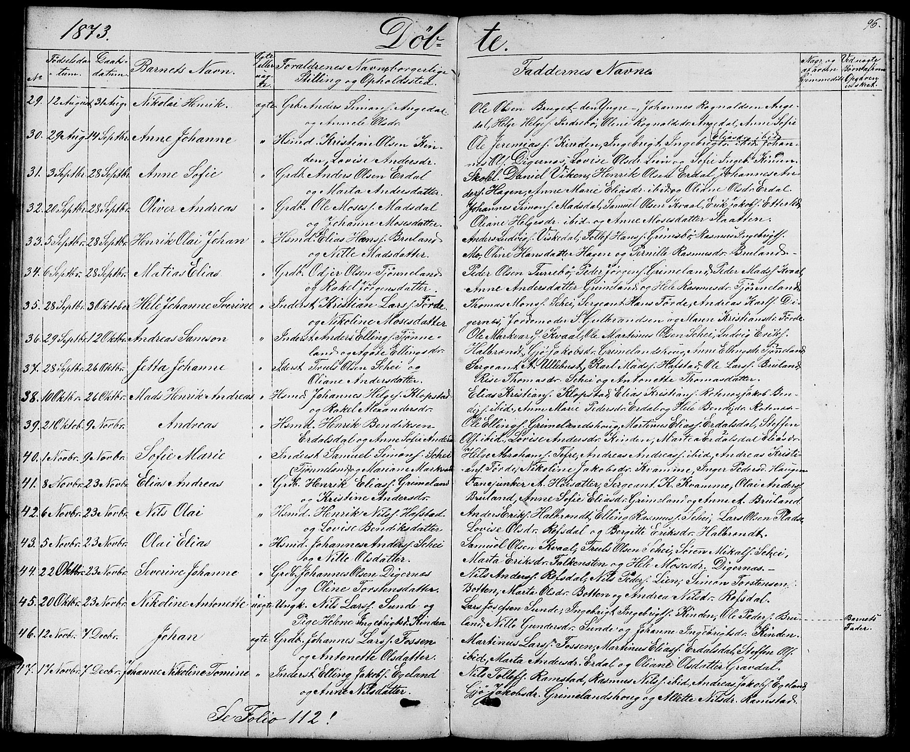 Førde sokneprestembete, AV/SAB-A-79901/H/Hab/Haba/L0001: Klokkerbok nr. A 1, 1853-1880, s. 96