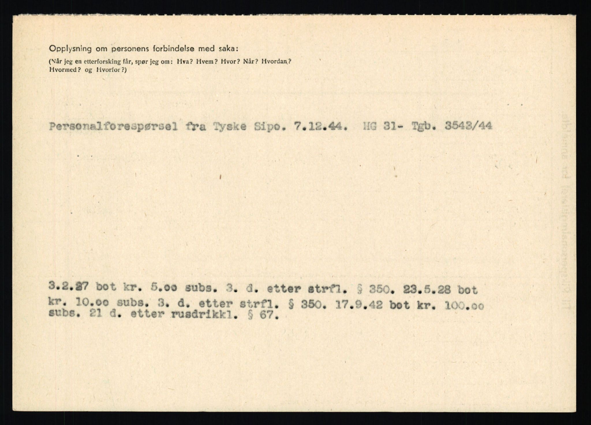 Statspolitiet - Hovedkontoret / Osloavdelingen, AV/RA-S-1329/C/Ca/L0007: Hol - Joelsen, 1943-1945, s. 2594