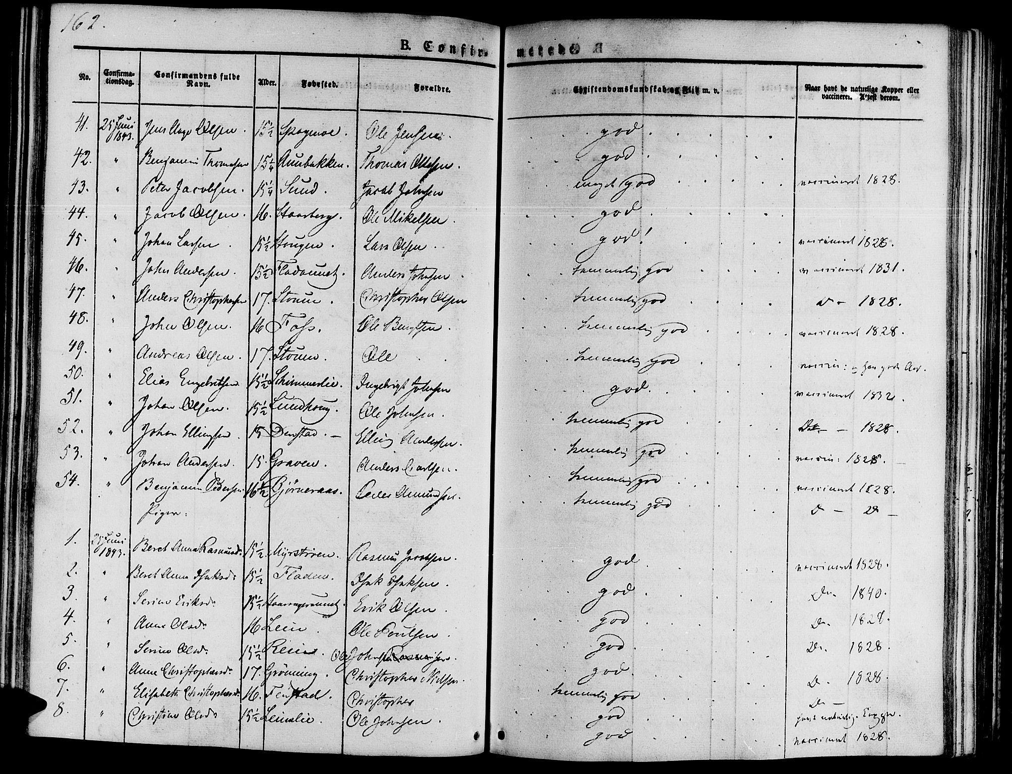 Ministerialprotokoller, klokkerbøker og fødselsregistre - Sør-Trøndelag, SAT/A-1456/646/L0610: Ministerialbok nr. 646A08, 1837-1847, s. 162
