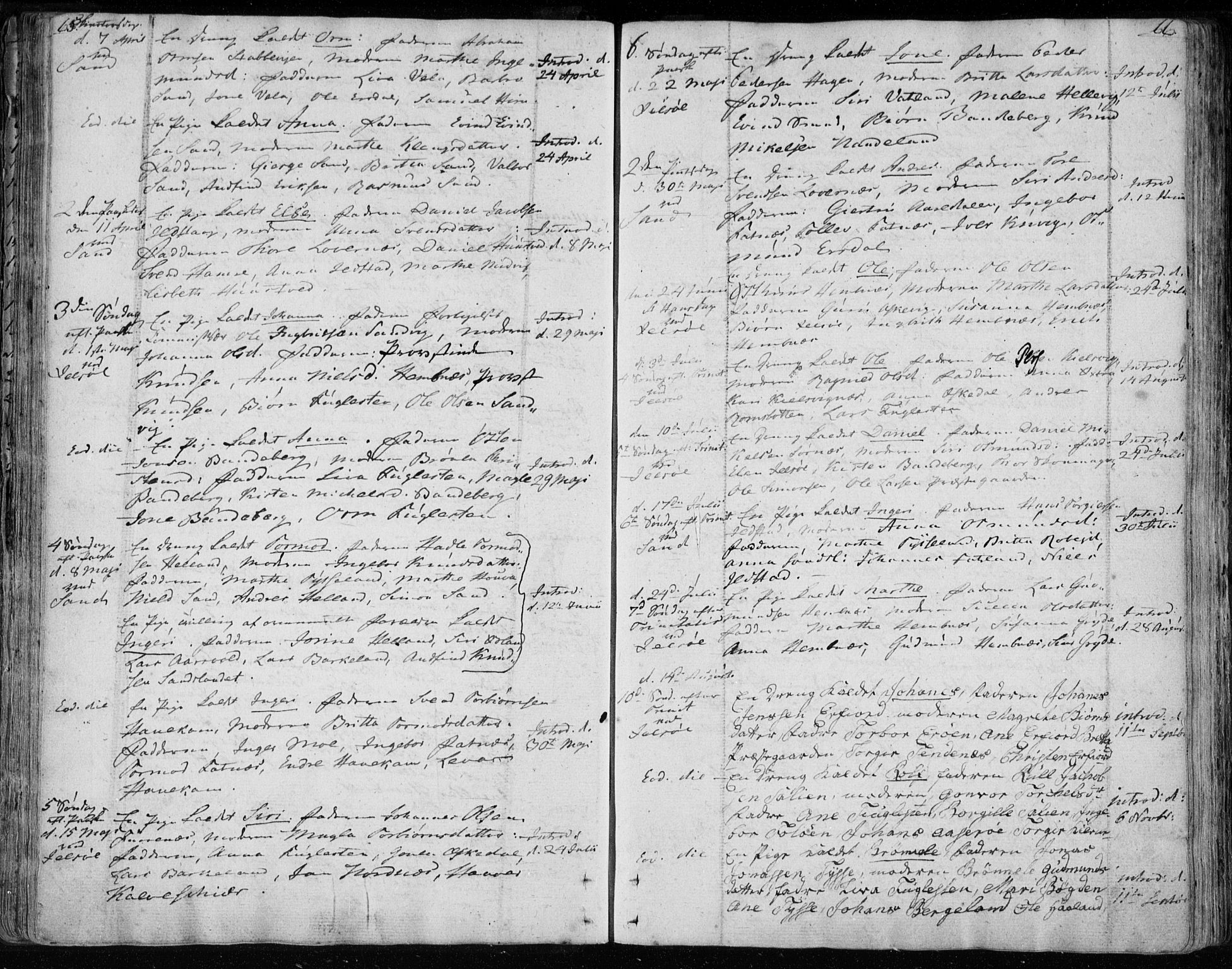 Jelsa sokneprestkontor, AV/SAST-A-101842/01/IV: Ministerialbok nr. A 4, 1796-1816, s. 65-66
