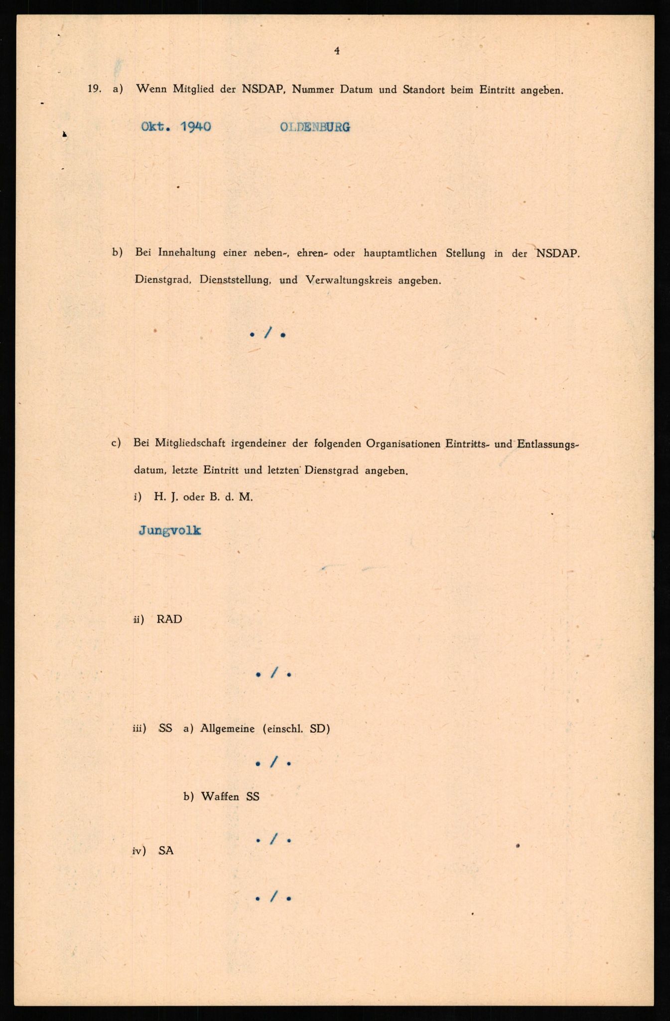 Forsvaret, Forsvarets overkommando II, AV/RA-RAFA-3915/D/Db/L0016: CI Questionaires. Tyske okkupasjonsstyrker i Norge. Tyskere., 1945-1946, s. 829