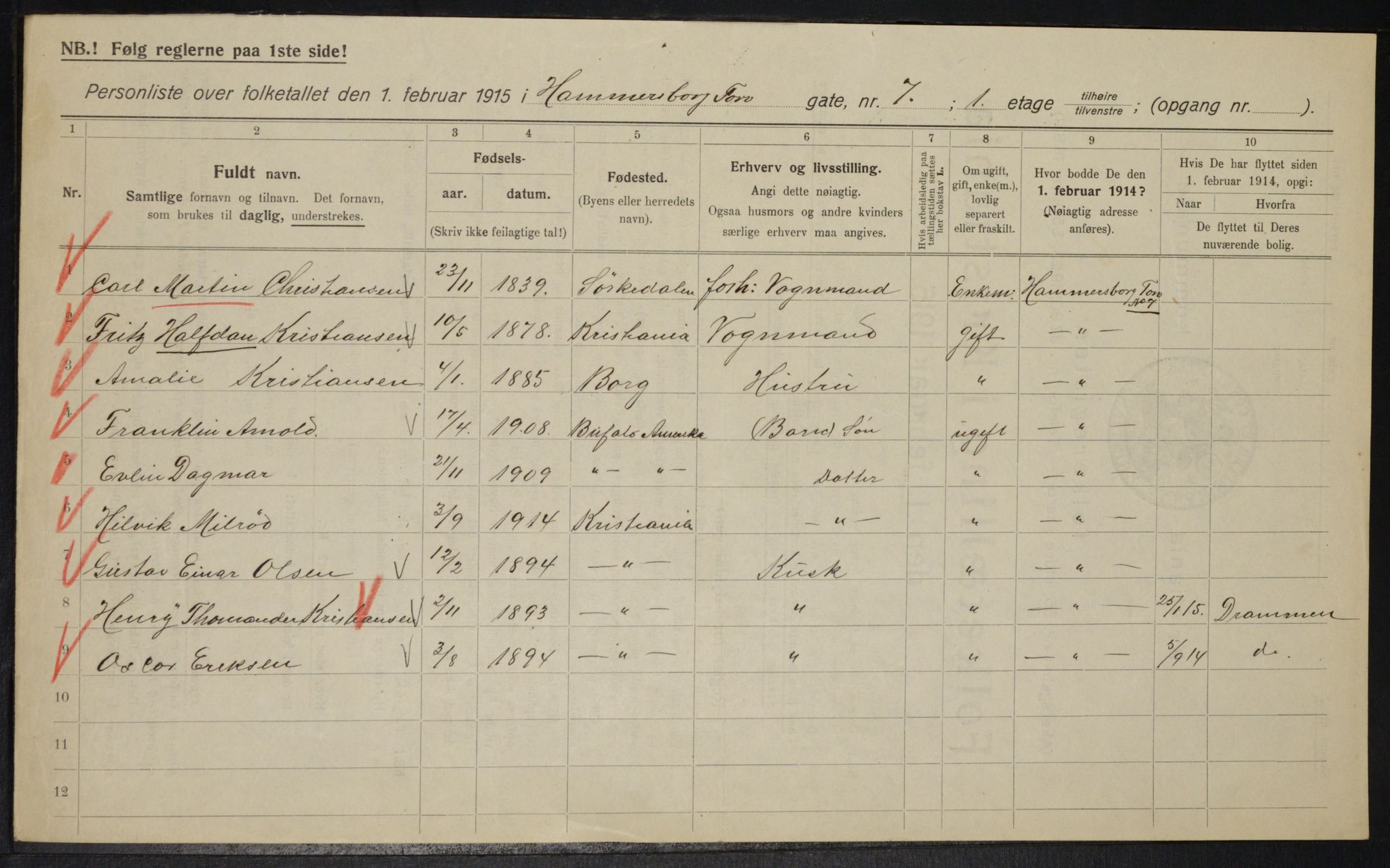 OBA, Kommunal folketelling 1.2.1915 for Kristiania, 1915, s. 34135