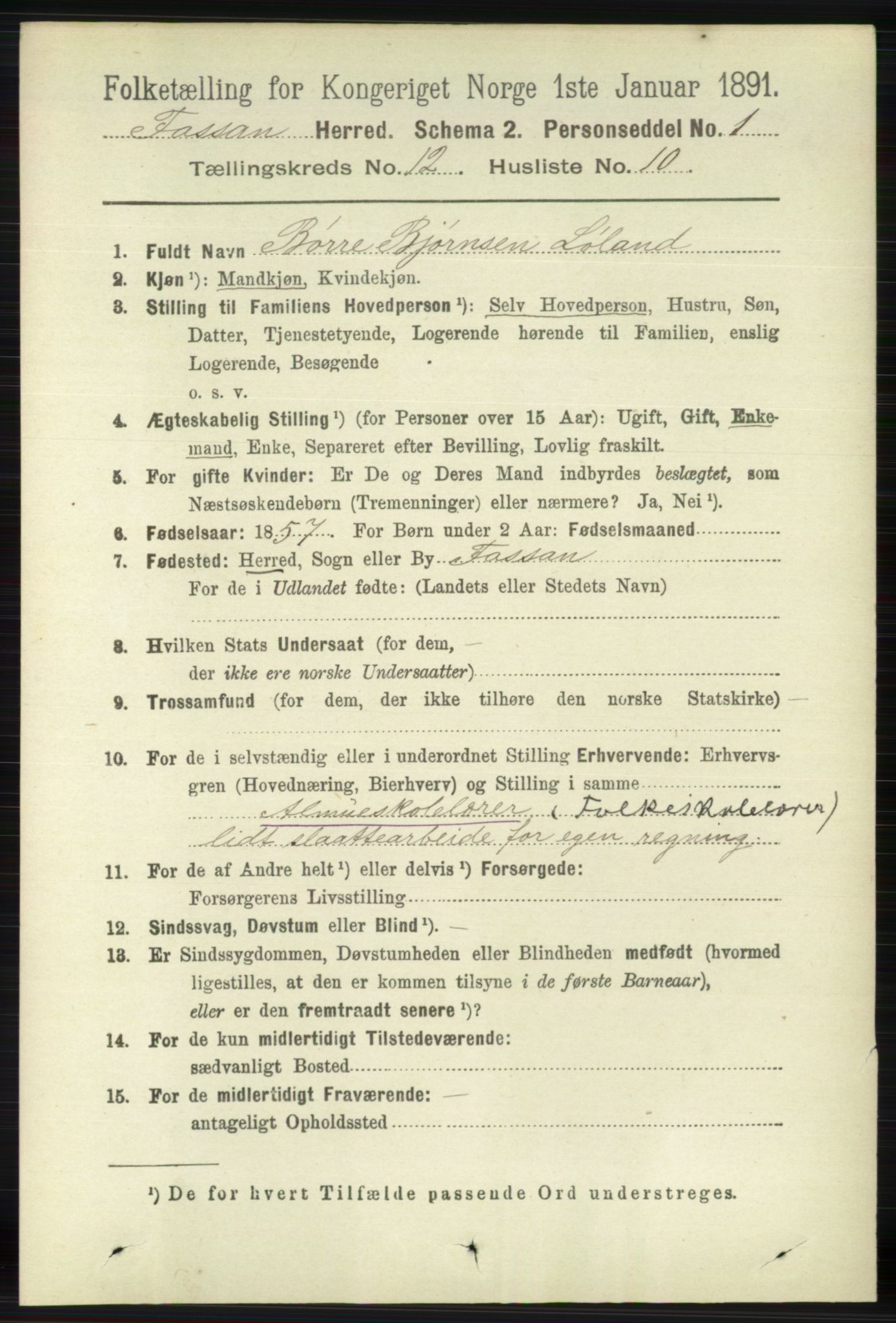 RA, Folketelling 1891 for 1129 Forsand herred, 1891, s. 2008