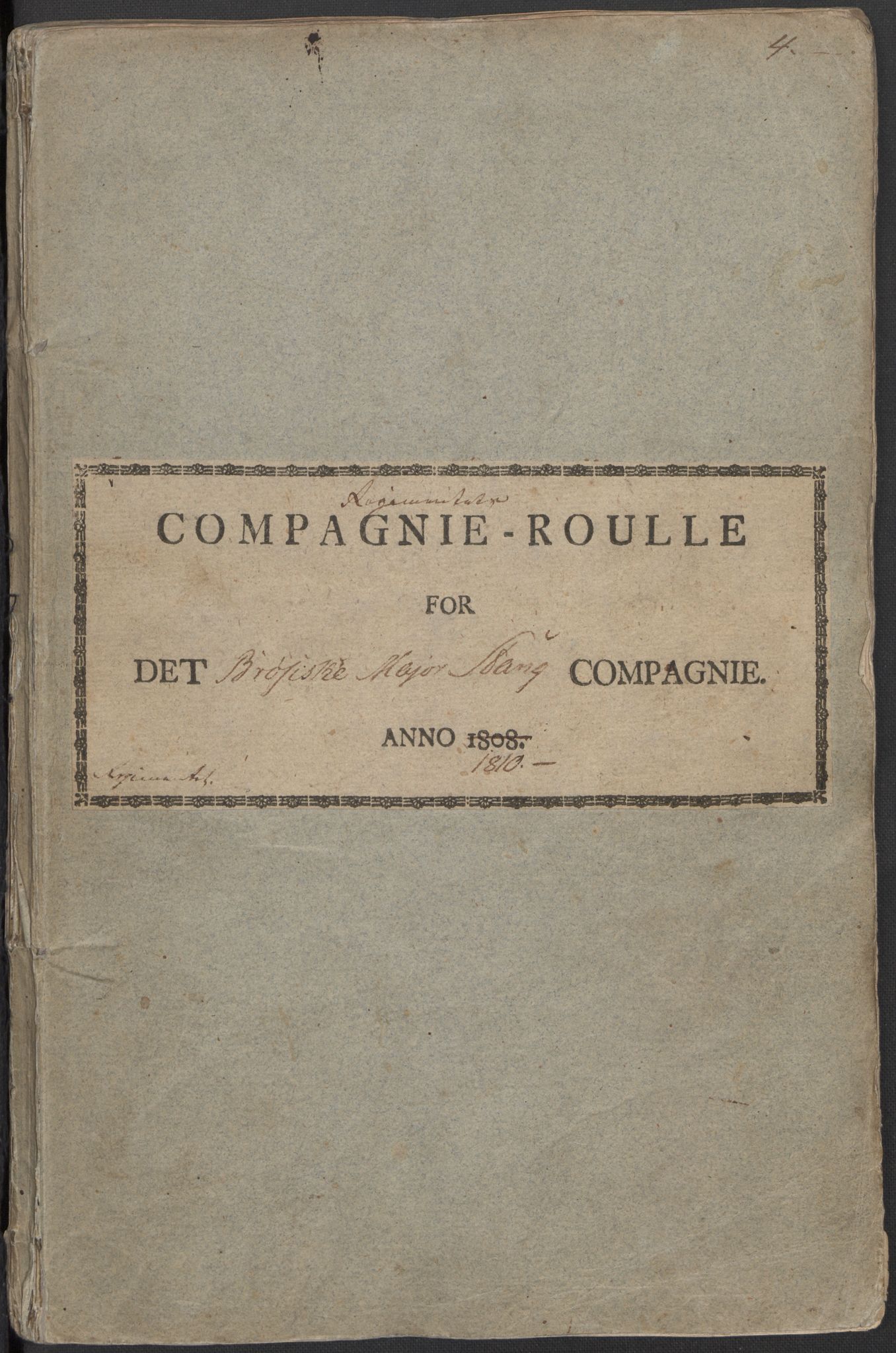 Generalitets- og kommissariatskollegiet, Det kongelige norske kommissariatskollegium, AV/RA-EA-5420/E/Eh/L0083c: 2. Trondheimske nasjonale infanteriregiment, 1810, s. 191