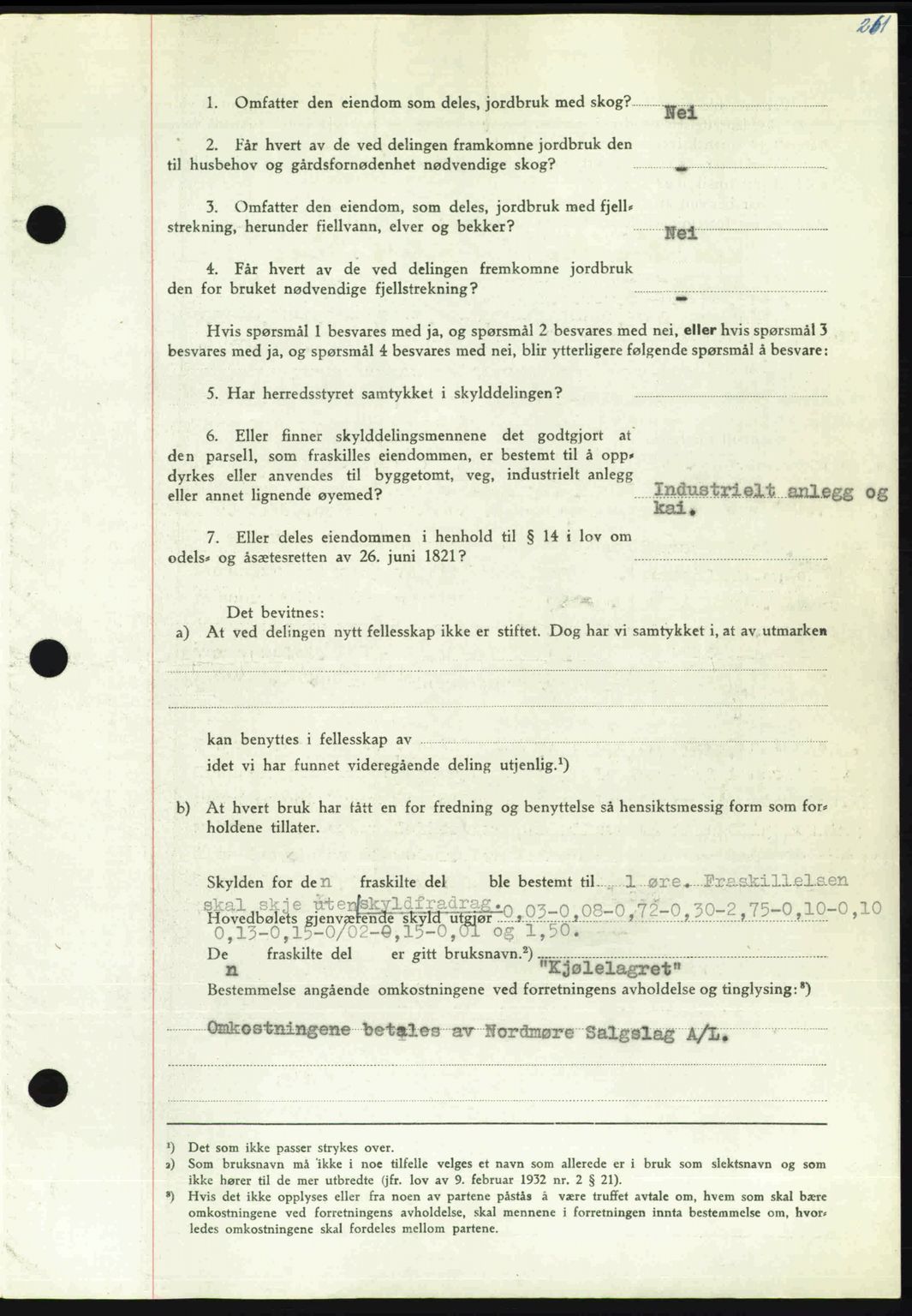 Nordmøre sorenskriveri, AV/SAT-A-4132/1/2/2Ca: Pantebok nr. A112, 1949-1949, Dagboknr: 2378/1949