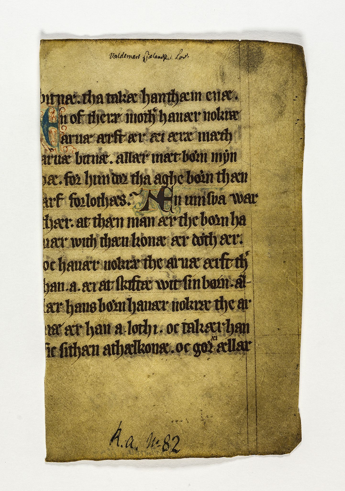 Riksarkivets diplomsamling, AV/RA-EA-5965/F26/L0006: Norrøne membranfragmenter bestand 67-87, 1100-1536, s. 127