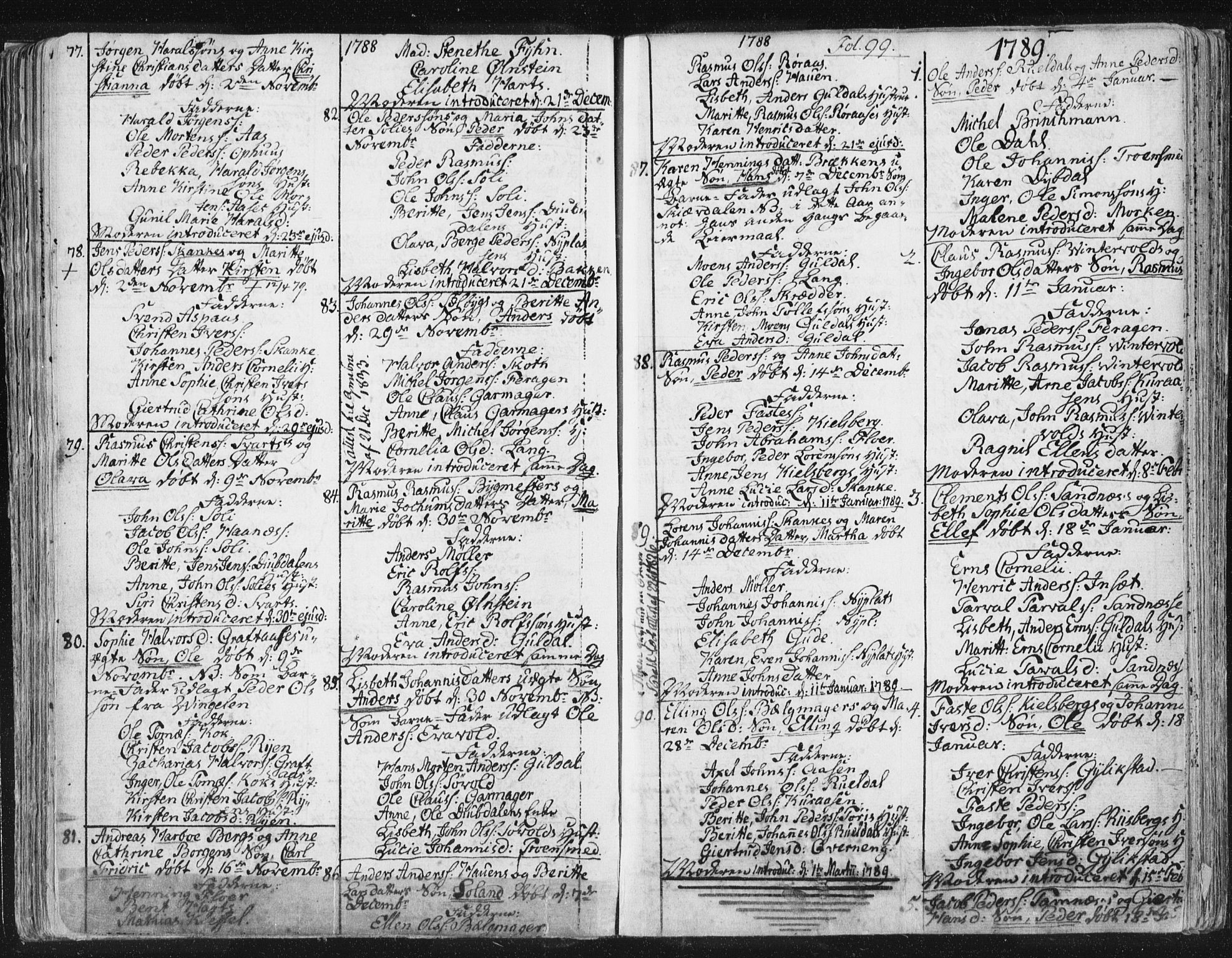 Ministerialprotokoller, klokkerbøker og fødselsregistre - Sør-Trøndelag, AV/SAT-A-1456/681/L0926: Ministerialbok nr. 681A04, 1767-1797, s. 99