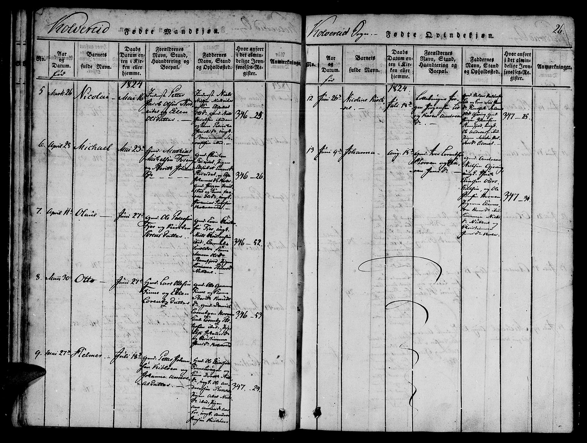 Ministerialprotokoller, klokkerbøker og fødselsregistre - Nord-Trøndelag, AV/SAT-A-1458/780/L0636: Ministerialbok nr. 780A03 /1, 1815-1830, s. 26