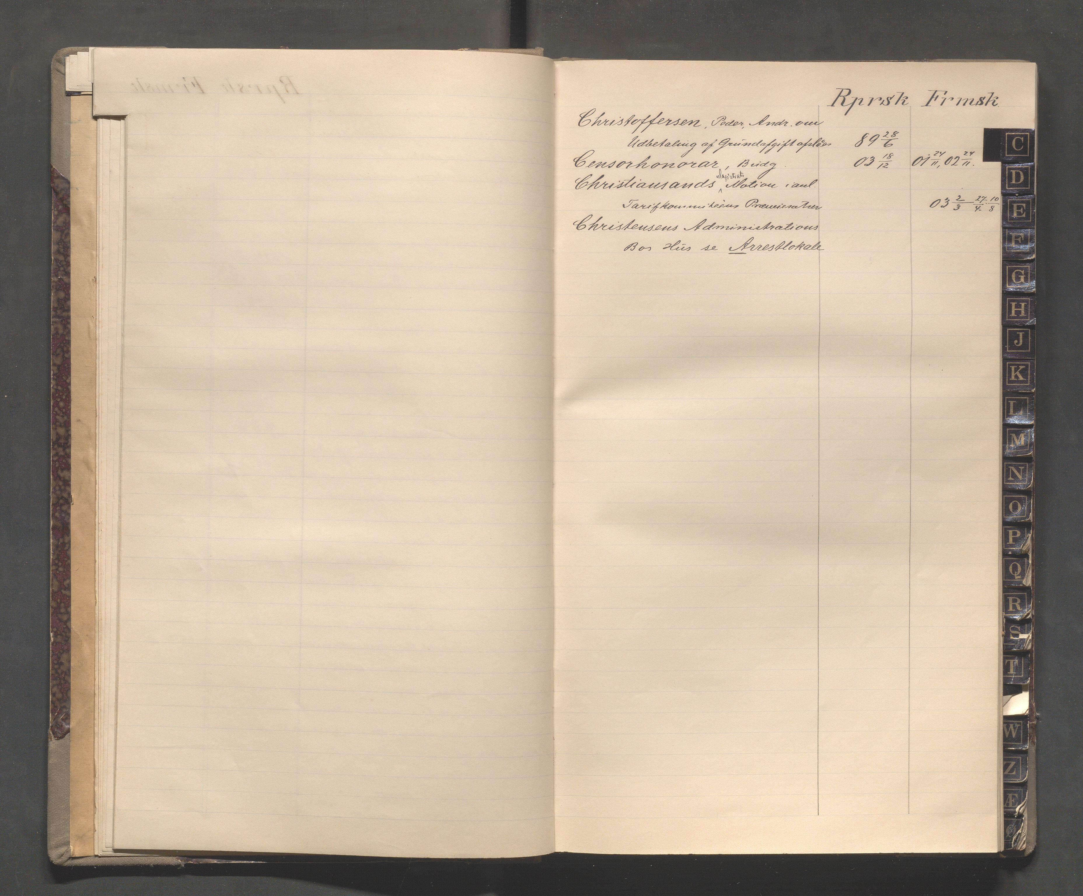 Egersund kommune (Ladested) - Formannskapet, IKAR/K-100502/C/Cb/L0001: Saksregister, 1880-1903, s. 18