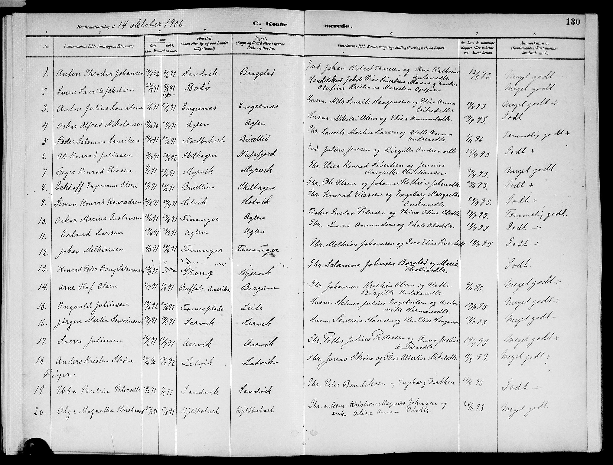 Ministerialprotokoller, klokkerbøker og fødselsregistre - Nord-Trøndelag, SAT/A-1458/773/L0617: Ministerialbok nr. 773A08, 1887-1910, s. 130