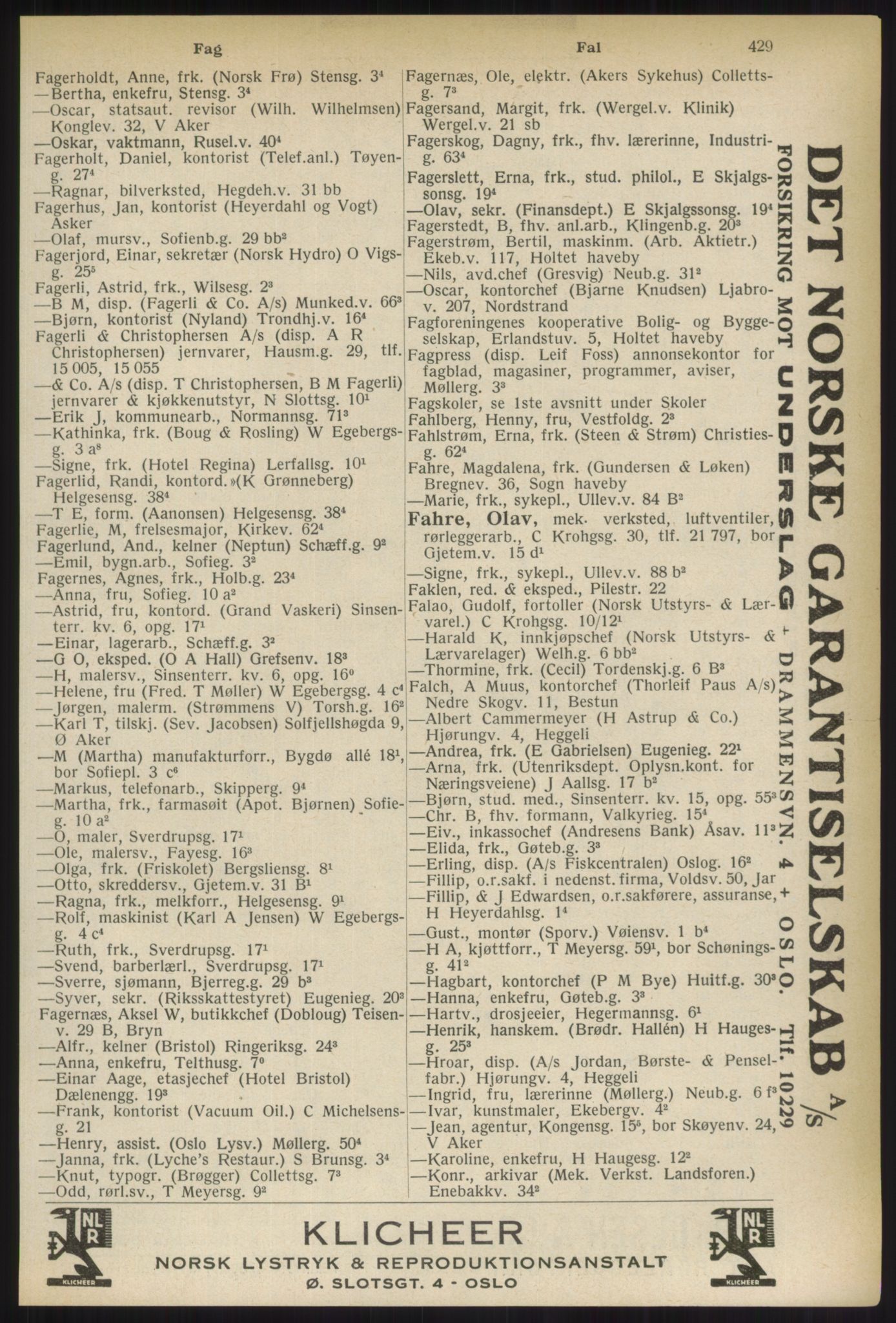 Kristiania/Oslo adressebok, PUBL/-, 1937, s. 429