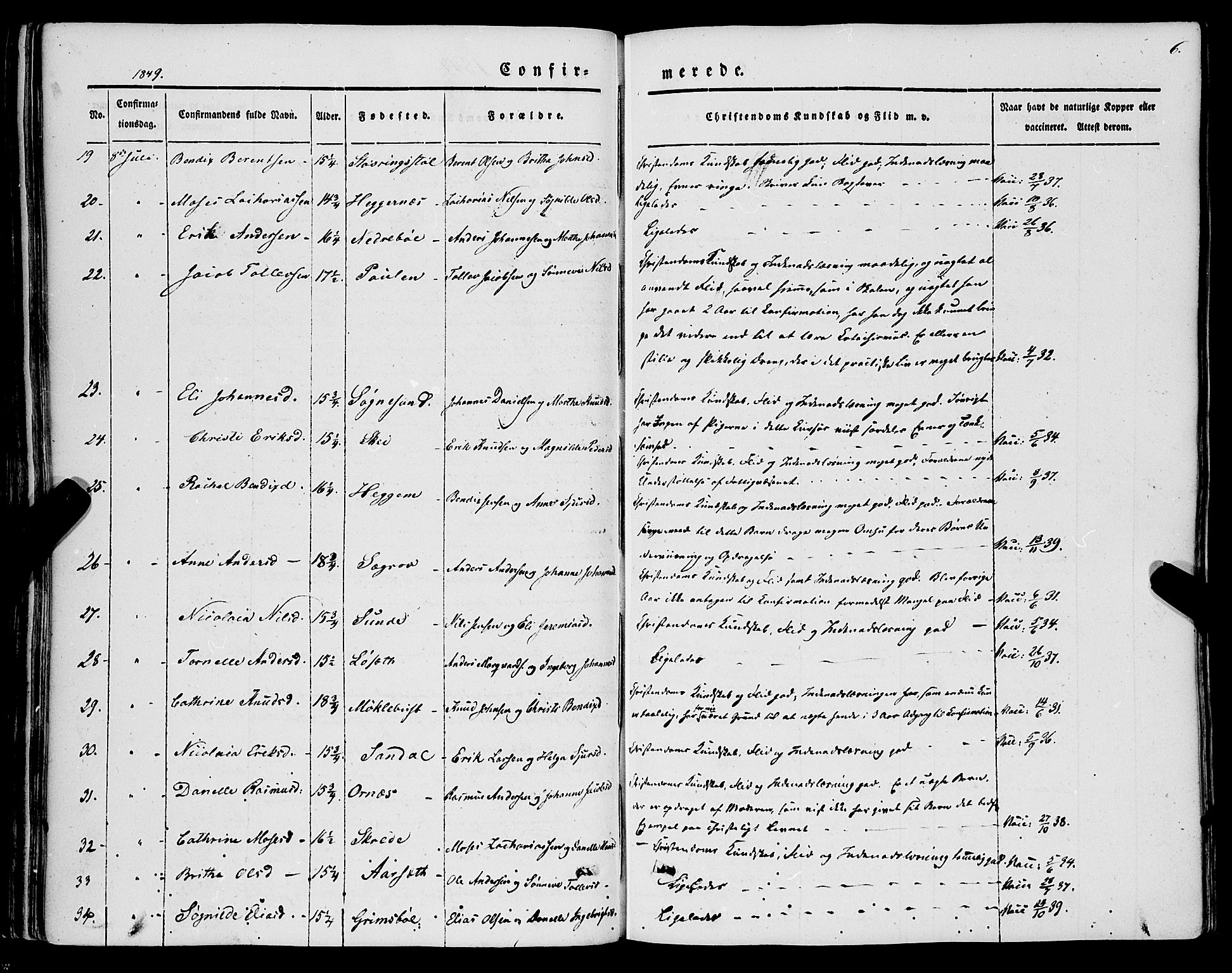Jølster sokneprestembete, SAB/A-80701/H/Haa/Haaa/L0010: Ministerialbok nr. A 10, 1847-1865, s. 6