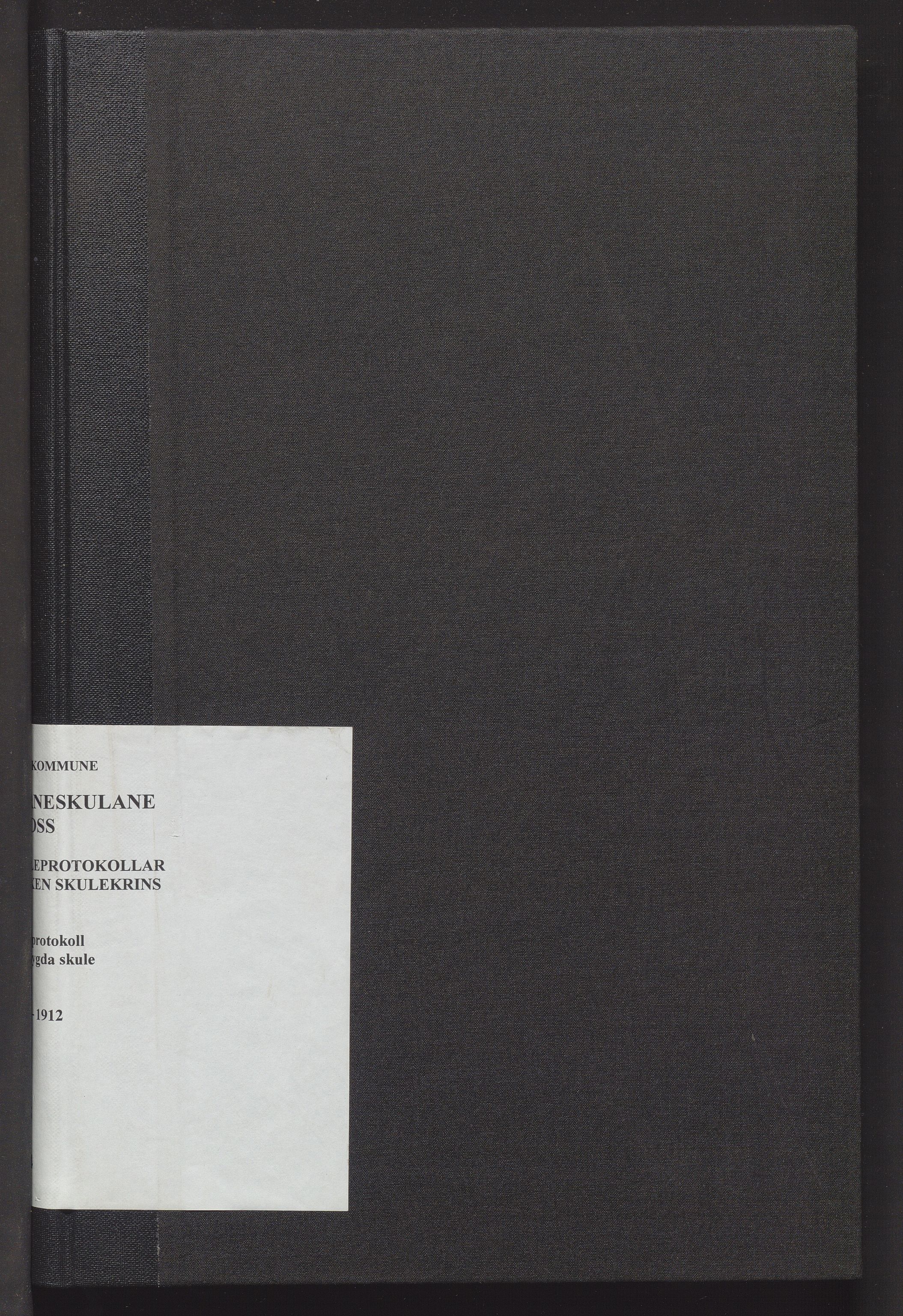 Voss kommune. Barneskulane, IKAH/1235-231/F/Fa/L0004: Skuleprotokoll for Vestbygda skule, 1892-1912