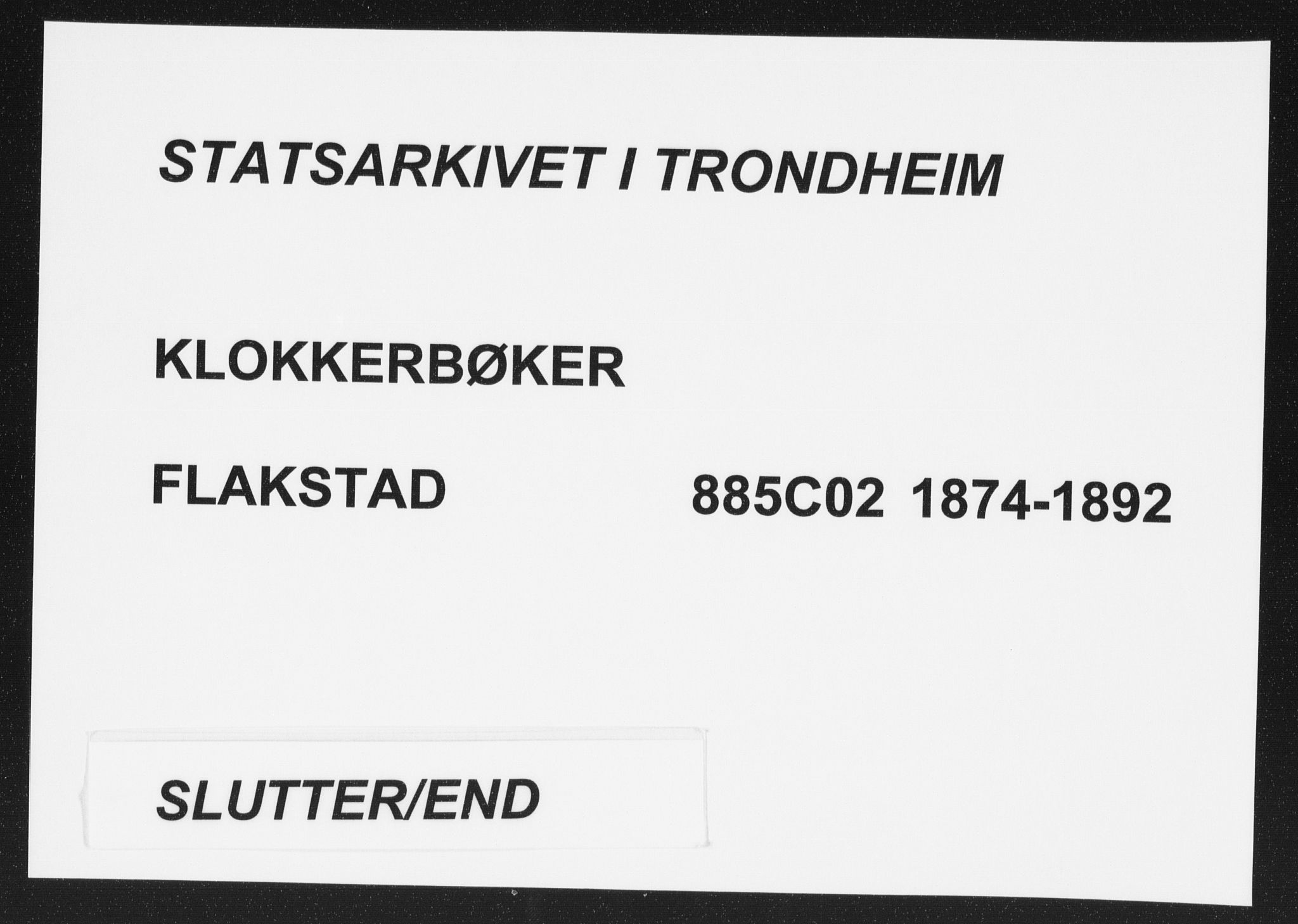 Ministerialprotokoller, klokkerbøker og fødselsregistre - Nordland, SAT/A-1459/885/L1213: Klokkerbok nr. 885C02, 1874-1892