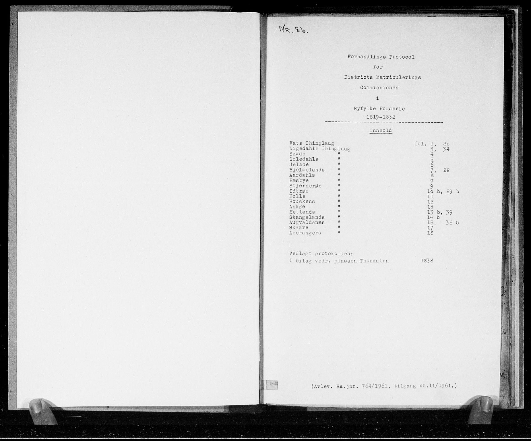 Hovedmatrikkelkommisjonen, AV/RA-S-1529, 1819-1832