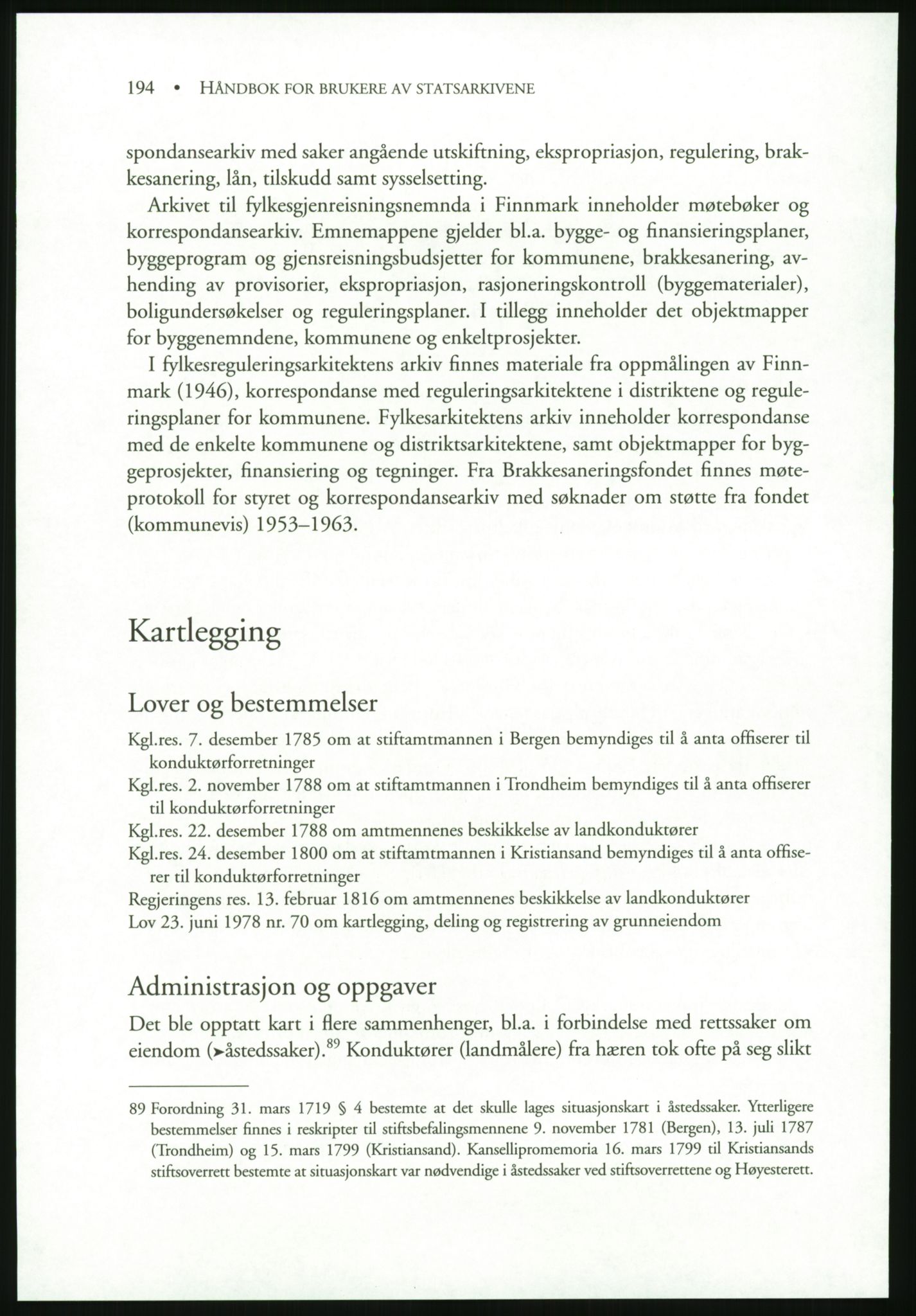 Publikasjoner utgitt av Arkivverket, PUBL/PUBL-001/B/0019: Liv Mykland: Håndbok for brukere av statsarkivene (2005), 2005, s. 194