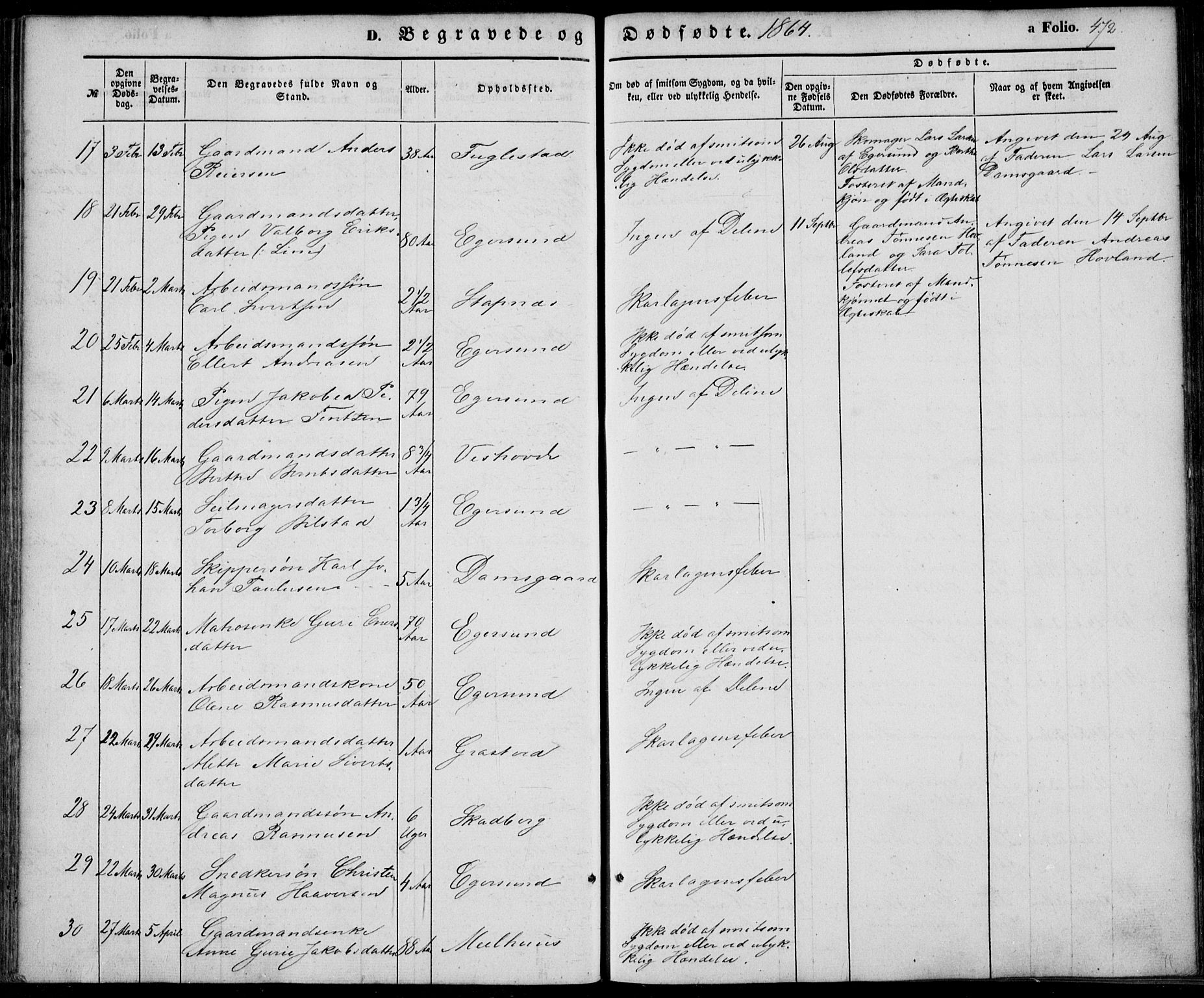 Eigersund sokneprestkontor, SAST/A-101807/S08/L0013: Ministerialbok nr. A 12.2, 1850-1865, s. 472