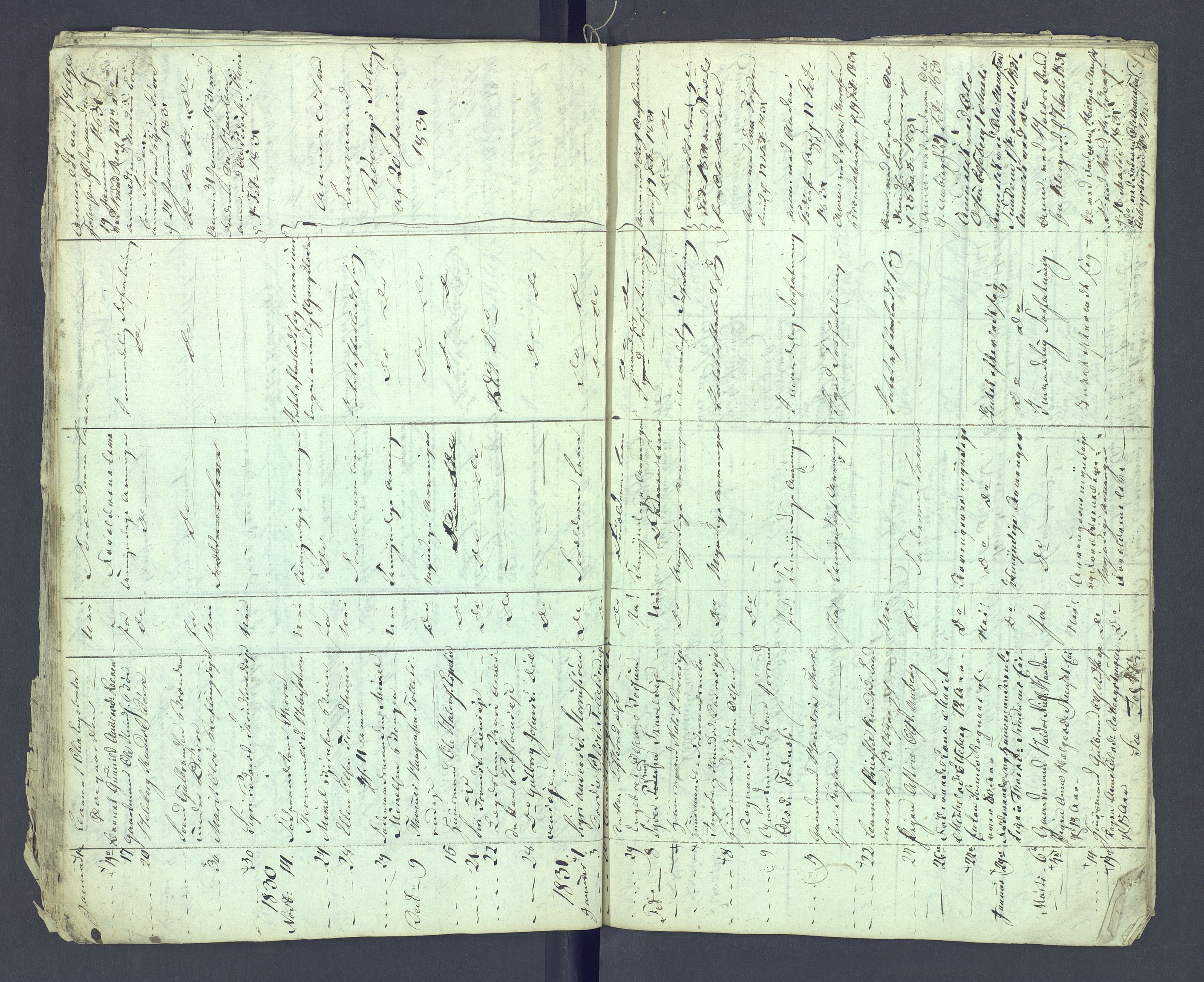 Valdres sorenskriveri, AV/SAH-TING-016/J/Je/L0001/0002: Dødsfallsprotokoller / Dødsfallsprotokoll, 1822-1831