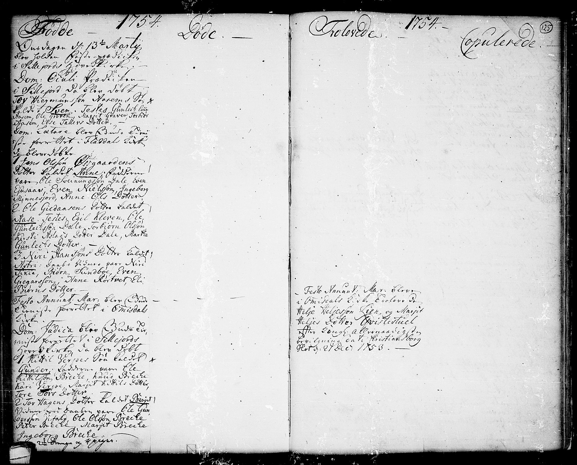 Seljord kirkebøker, SAKO/A-20/F/Fa/L0006: Ministerialbok nr. I 6, 1744-1755, s. 125