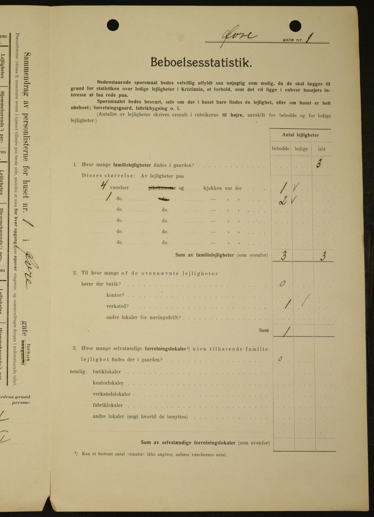 OBA, Kommunal folketelling 1.2.1909 for Kristiania kjøpstad, 1909, s. 117739