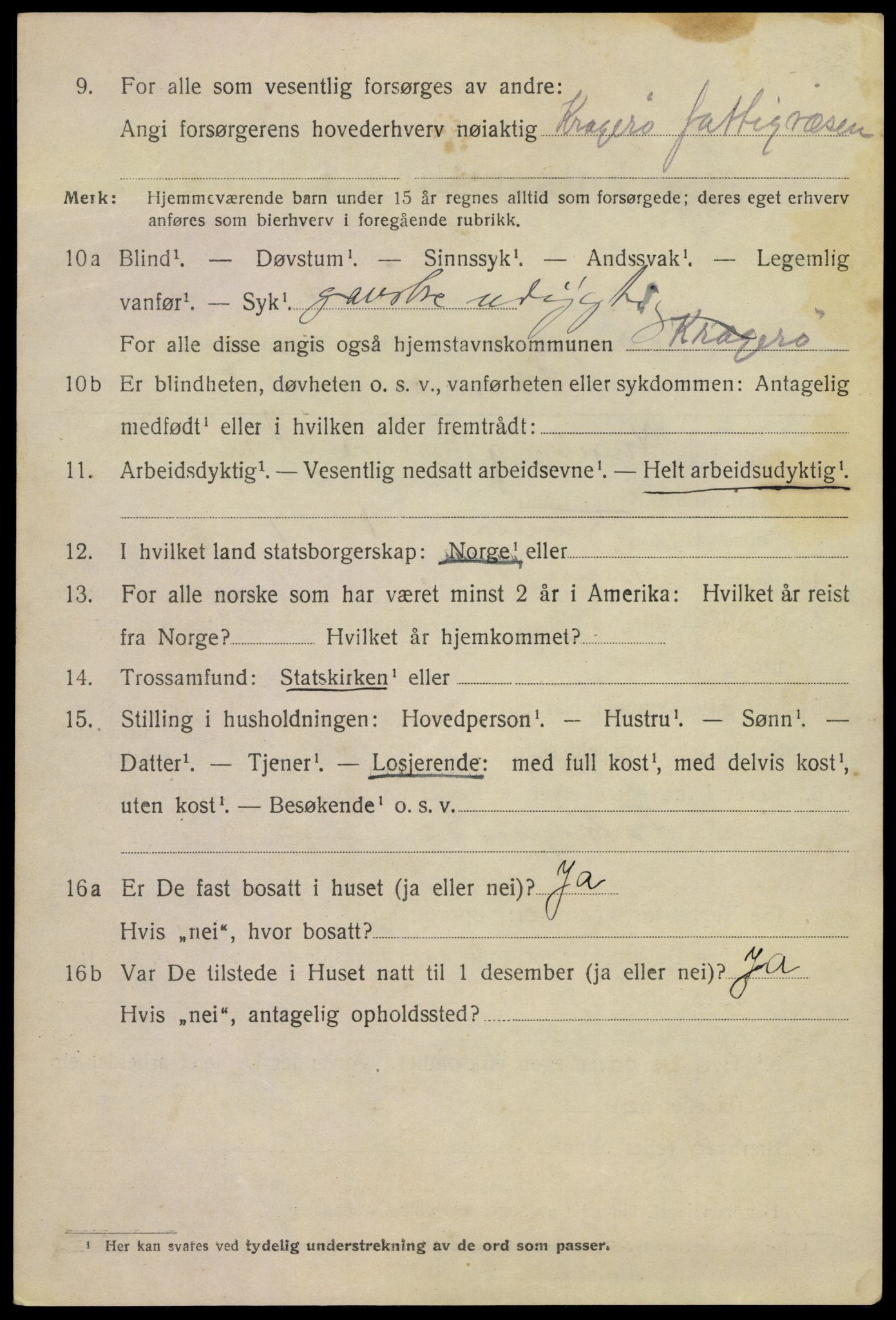 SAKO, Folketelling 1920 for 0801 Kragerø kjøpstad, 1920, s. 5754