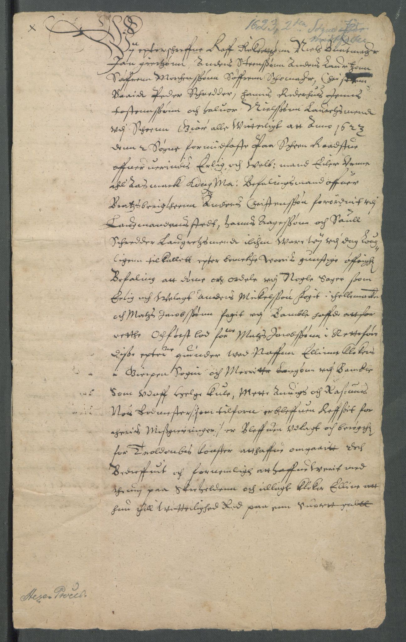 Riksarkivets diplomsamling, AV/RA-EA-5965/F02/L0131: Dokumenter, 1623, s. 19