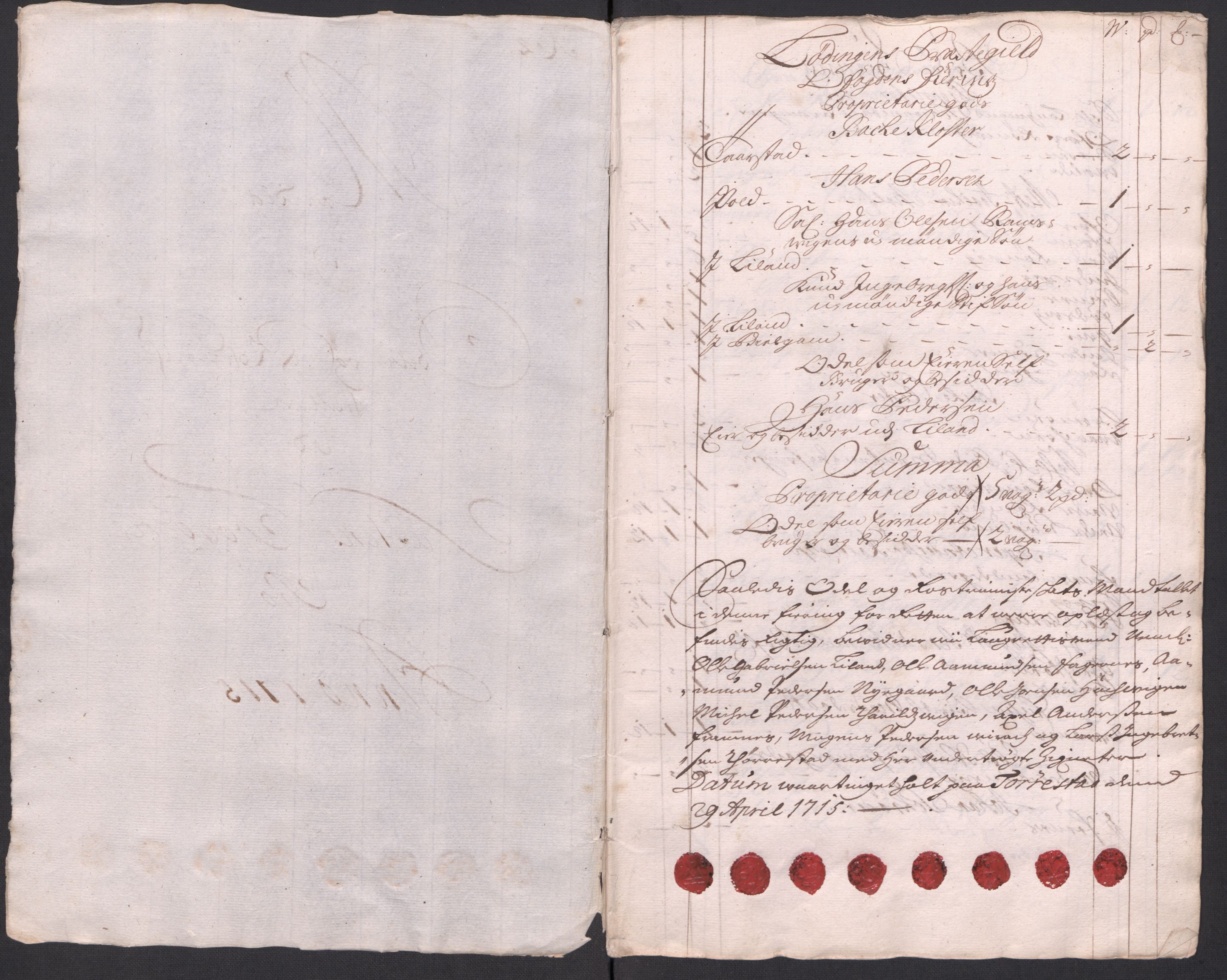 Rentekammeret inntil 1814, Reviderte regnskaper, Fogderegnskap, RA/EA-4092/R66/L4585: Fogderegnskap Salten, 1715, s. 62