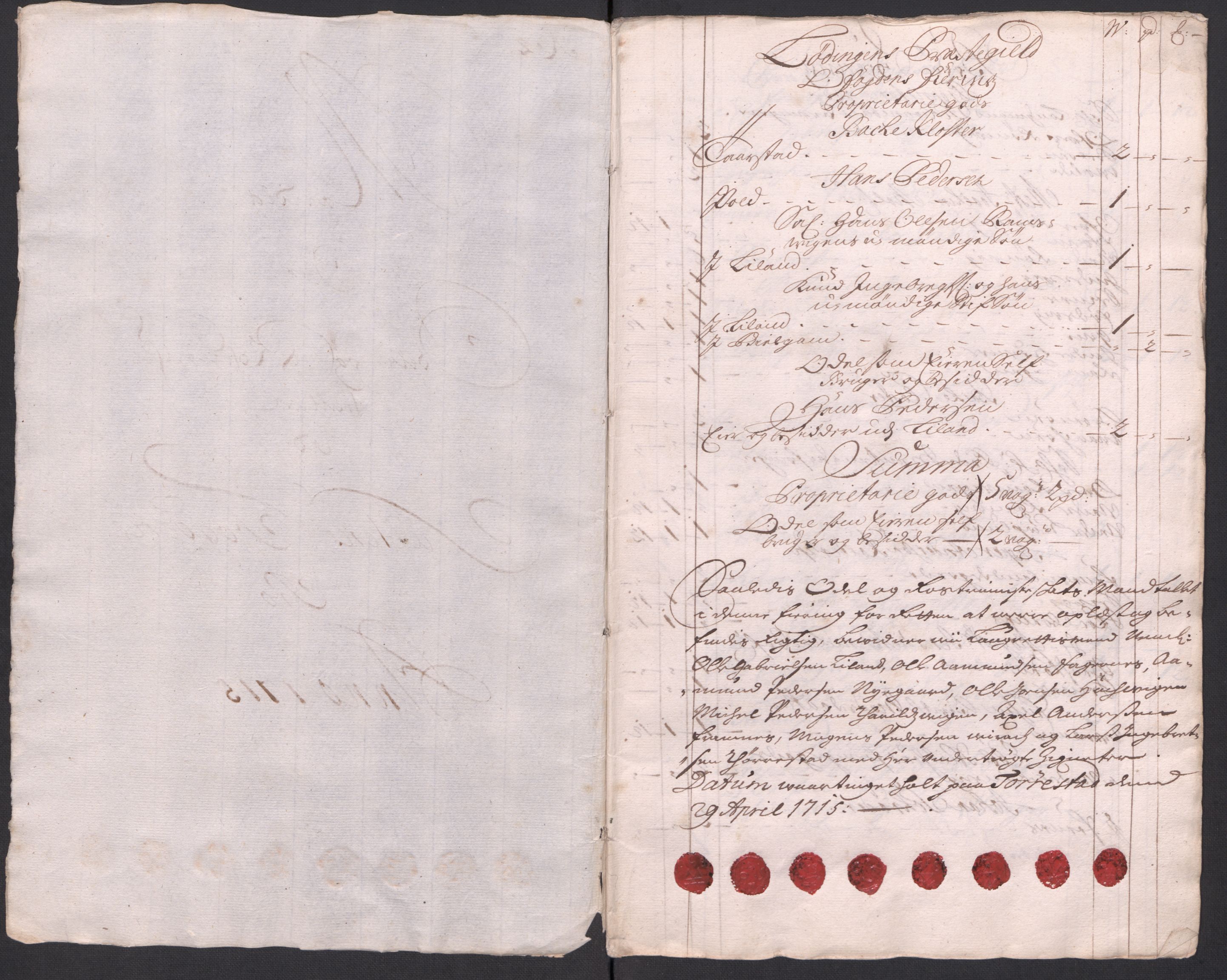 Rentekammeret inntil 1814, Reviderte regnskaper, Fogderegnskap, AV/RA-EA-4092/R66/L4585: Fogderegnskap Salten, 1715, s. 62
