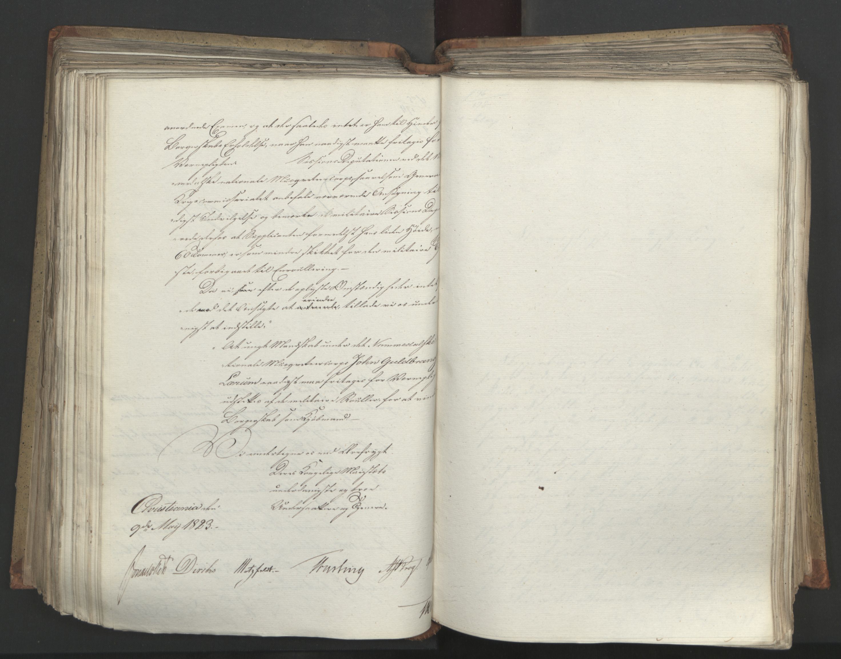 Statsrådsavdelingen i Stockholm, AV/RA-S-1003/D/Da/L0034: Regjeringsinnstillinger nr. 275-540, 1823, s. 329