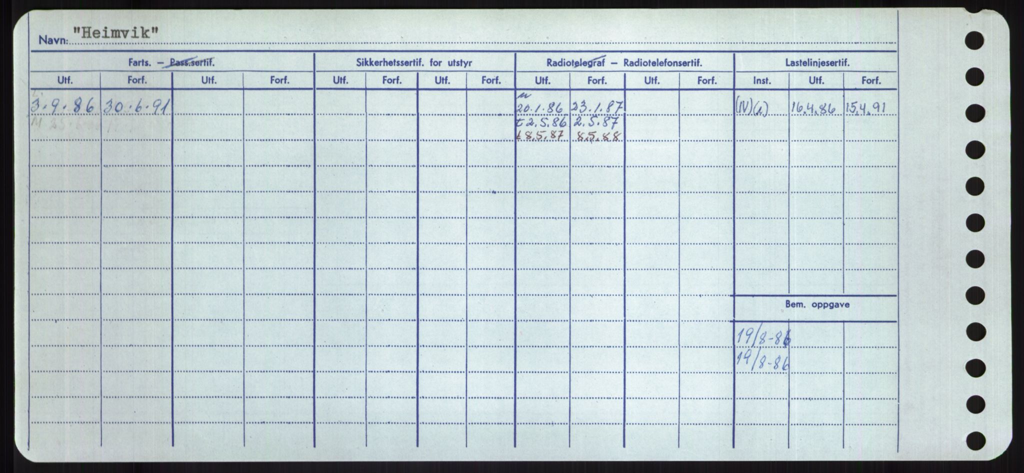 Sjøfartsdirektoratet med forløpere, Skipsmålingen, RA/S-1627/H/Hd/L0015: Fartøy, Havm-Hey, s. 212