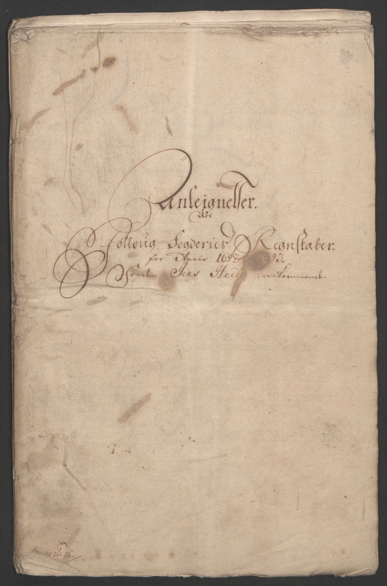 Rentekammeret inntil 1814, Reviderte regnskaper, Fogderegnskap, AV/RA-EA-4092/R09/L0437: Fogderegnskap Follo, 1692-1693, s. 452