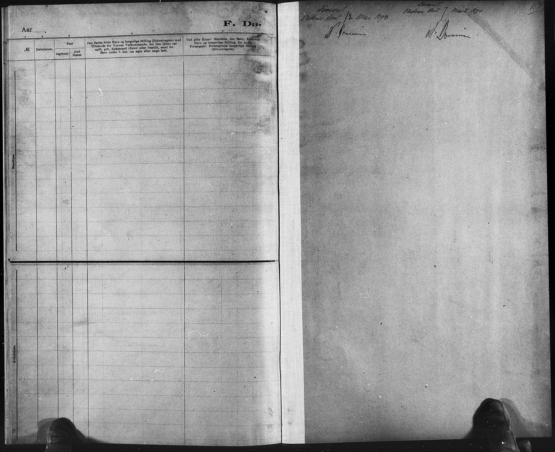 Adventistmenigheten, Arendal, AV/SAK-1292-0001/F/Fa/L0001: Dissenterprotokoll nr. F 10, 1892-1895, s. 113