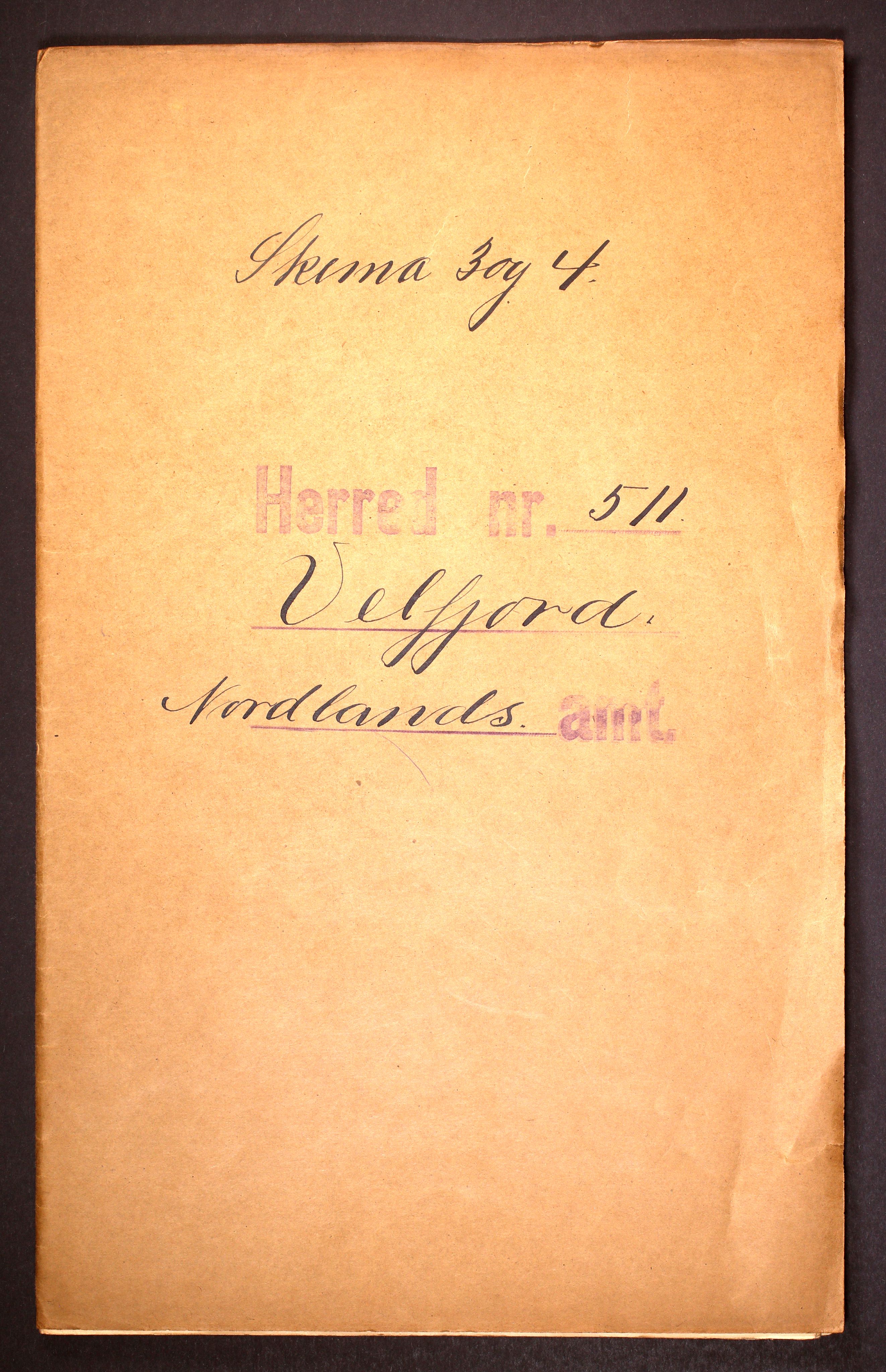 RA, Folketelling 1910 for 1813 Velfjord herred, 1910, s. 1