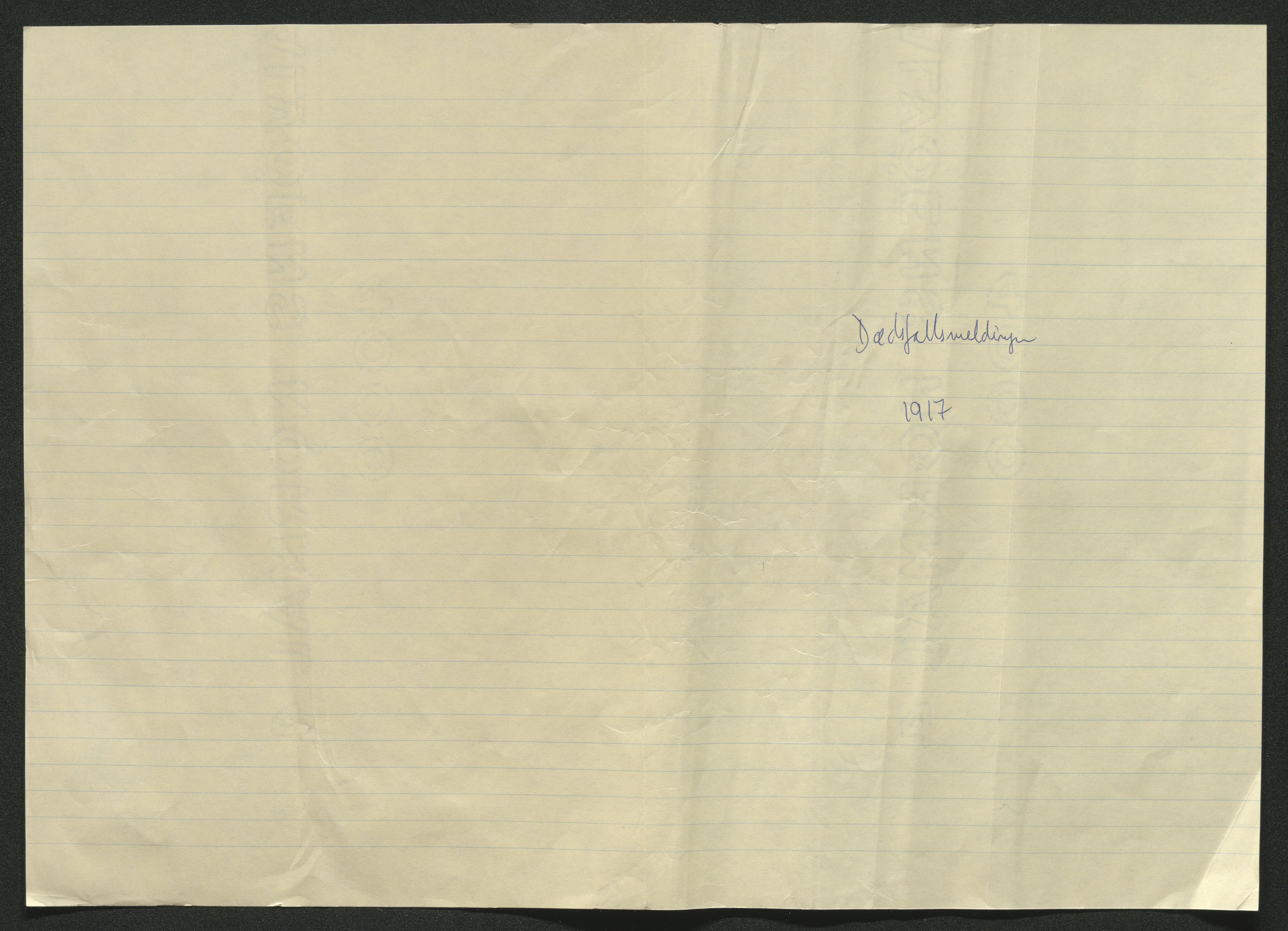 Eiker, Modum og Sigdal sorenskriveri, SAKO/A-123/H/Ha/Hab/L0038: Dødsfallsmeldinger, 1916-1917, s. 571