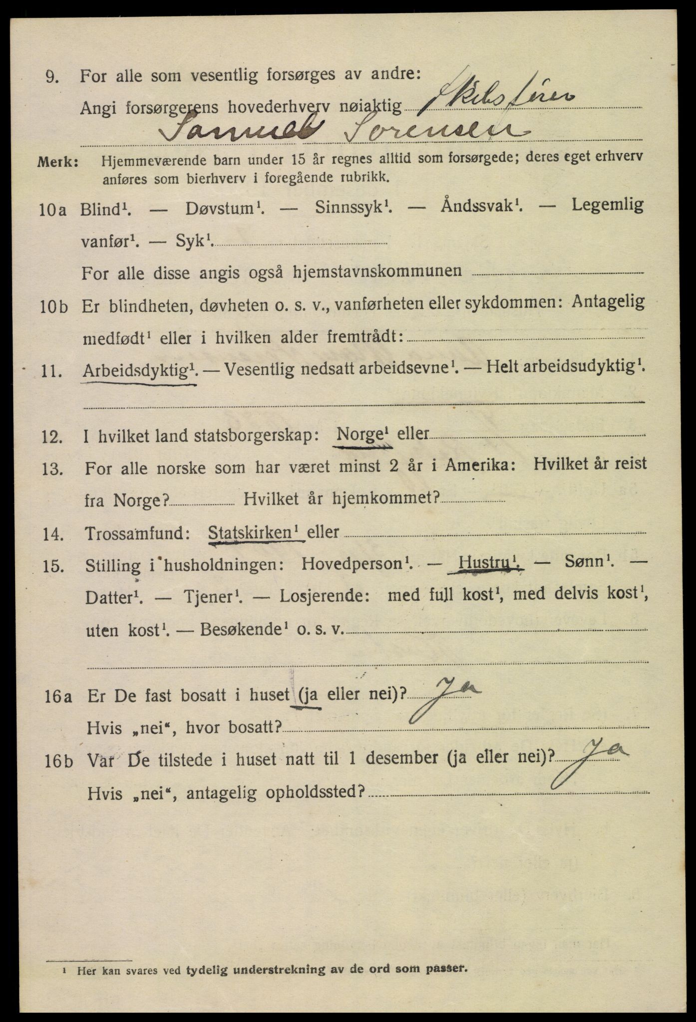 SAK, Folketelling 1920 for 1001 Kristiansand kjøpstad, 1920, s. 23502