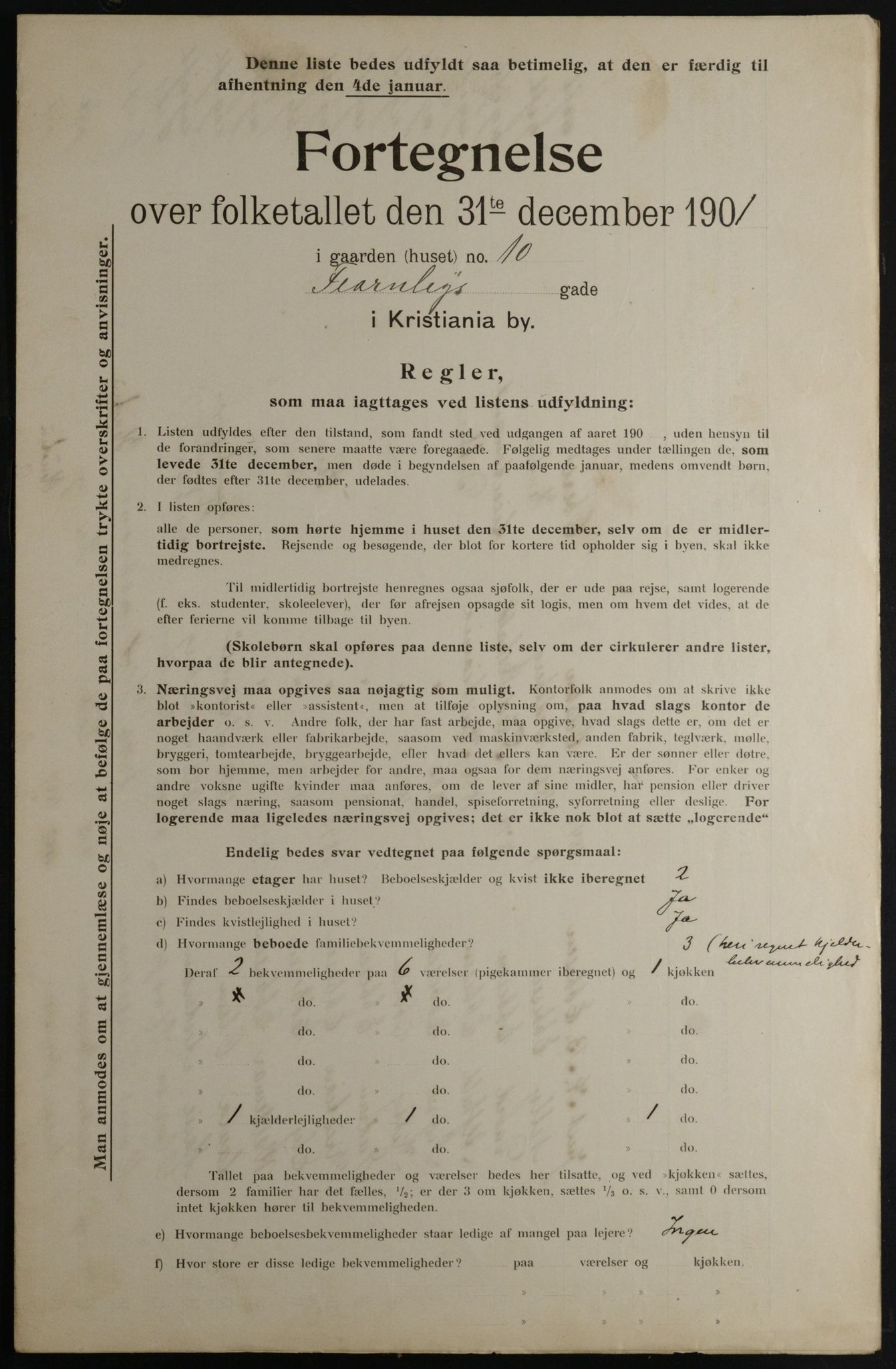 OBA, Kommunal folketelling 31.12.1901 for Kristiania kjøpstad, 1901, s. 3871