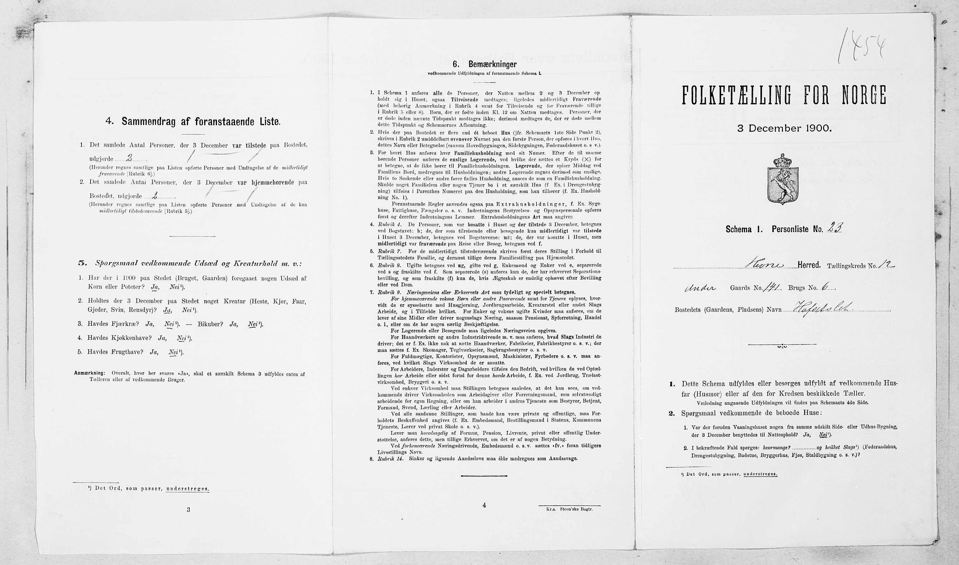 SAT, Folketelling 1900 for 1612 Hemne herred, 1900, s. 1571