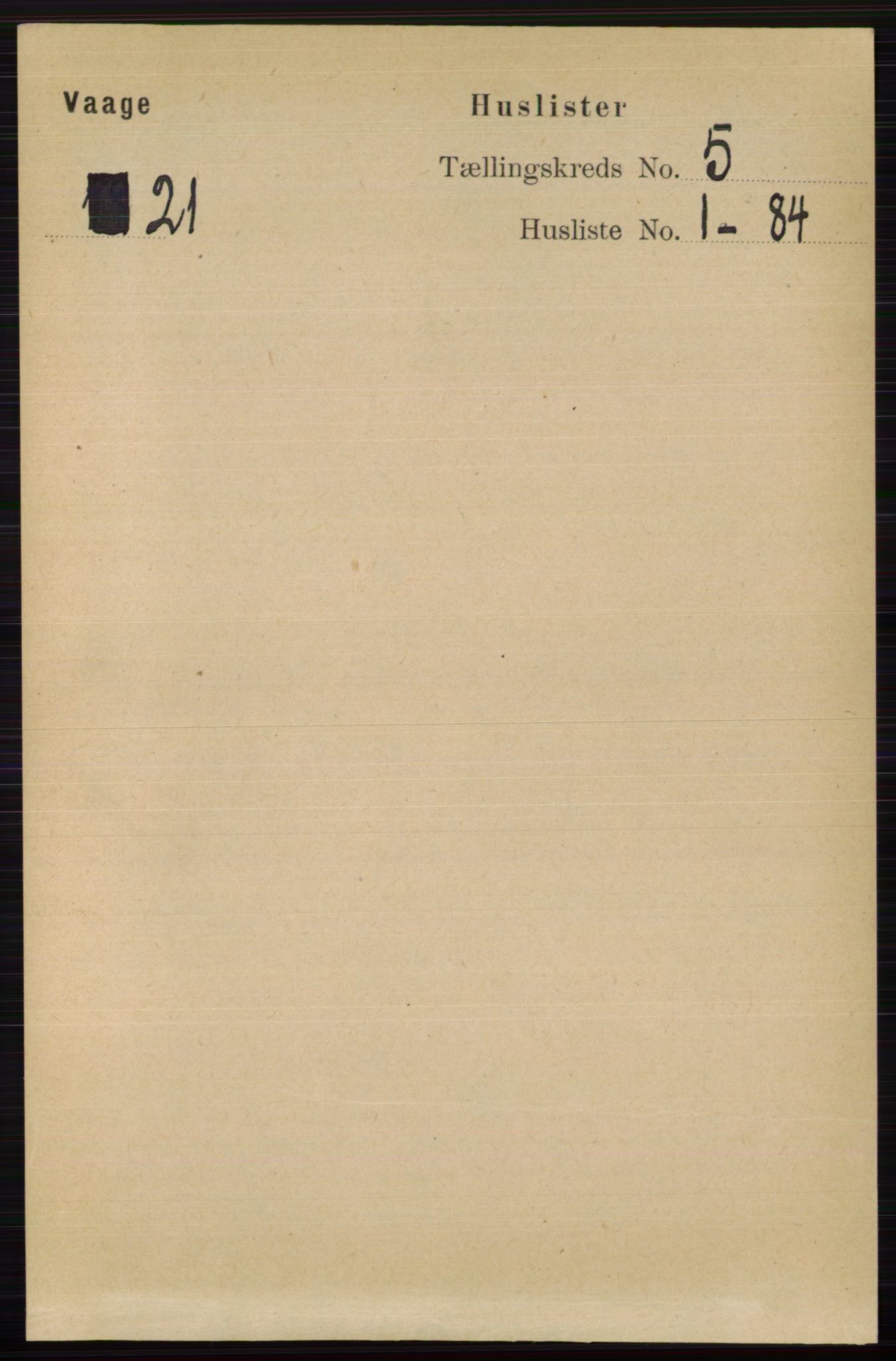 RA, Folketelling 1891 for 0515 Vågå herred, 1891, s. 3260